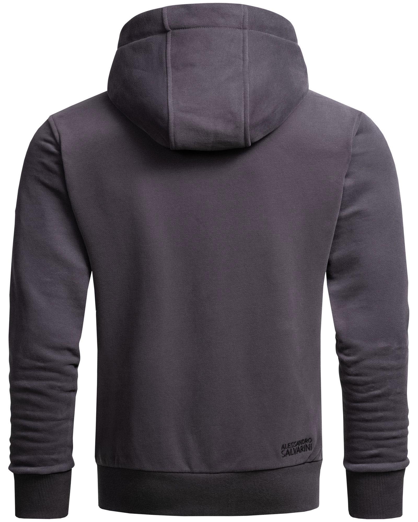 Alessandro Salvarini Sweatjacke »ASVinzent«, warmer Hoodie