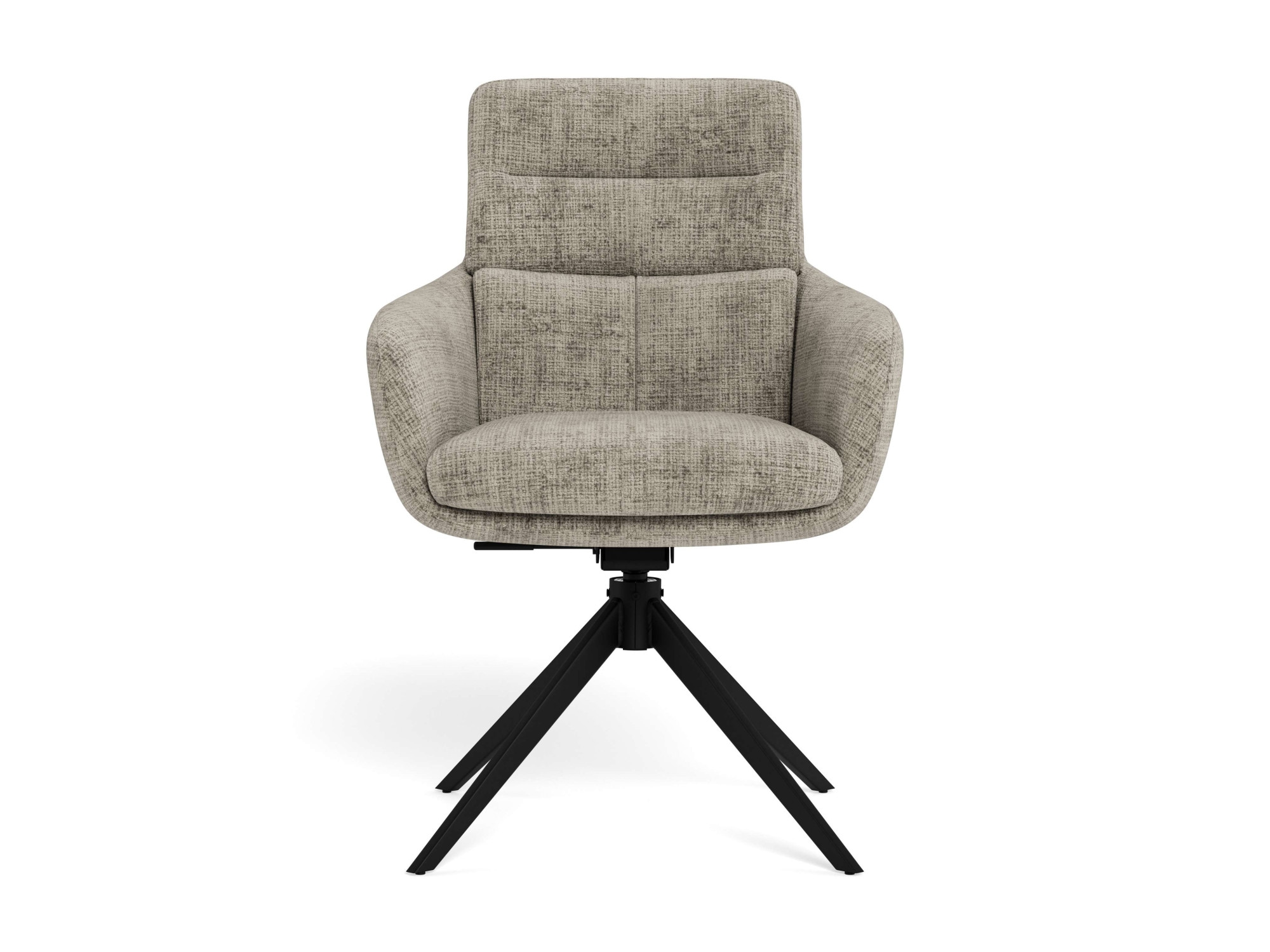 ACTONA GROUP Esszimmerstuhl »Roger, Polsterstuhl, Stuhl, 2er-Set« (Set) 2 Stk.grauer Stoff, Armlehnen, Polsterung, Dreh- & Kippfunktion, FSC™