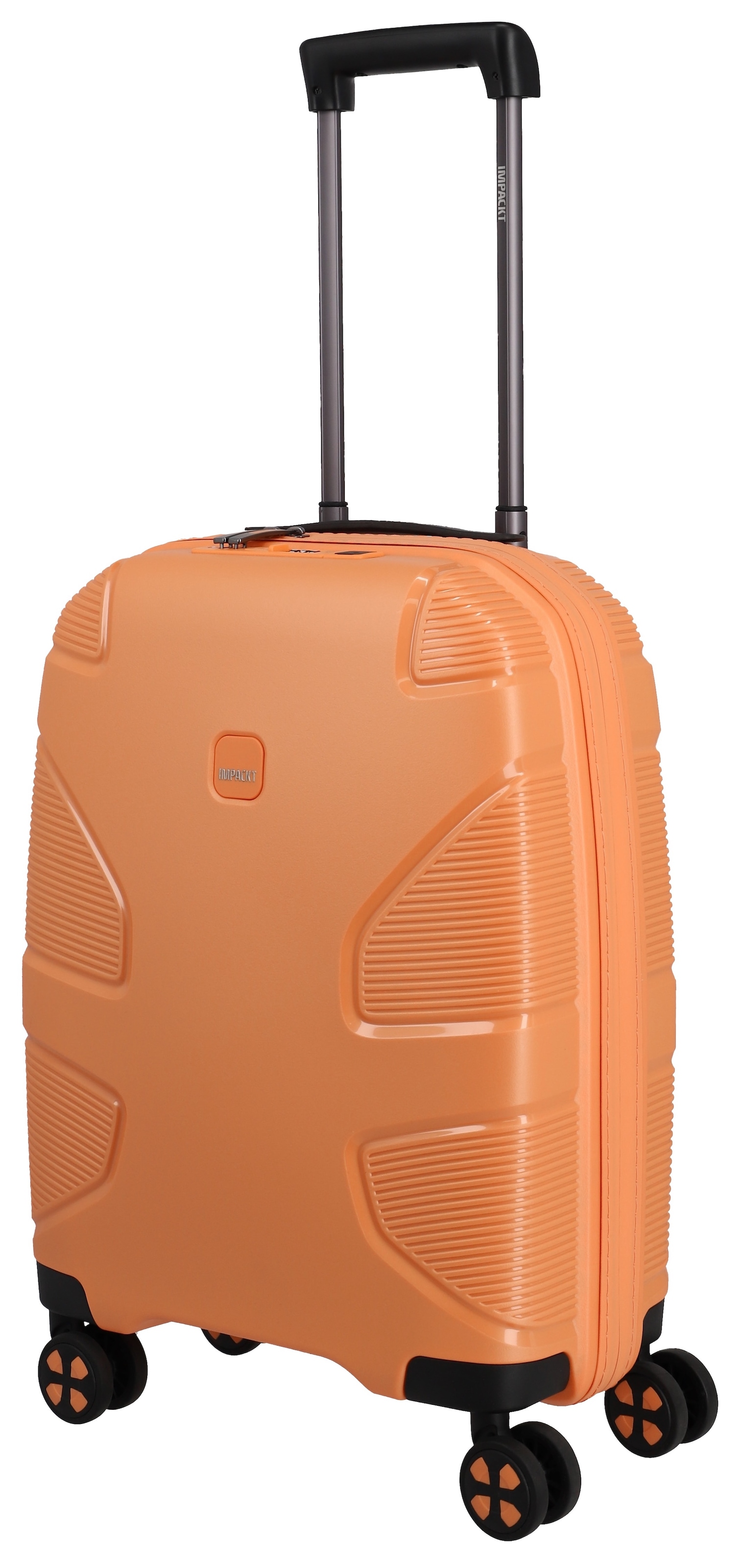 IMPACKT Hartschalen-Trolley »IP1, verschiedene Größen und Farben« 38 l 4 Rollen Hartschalen-Koffer vegan Koffer Reisegepäck USB-Port TSA Zahlenschloss