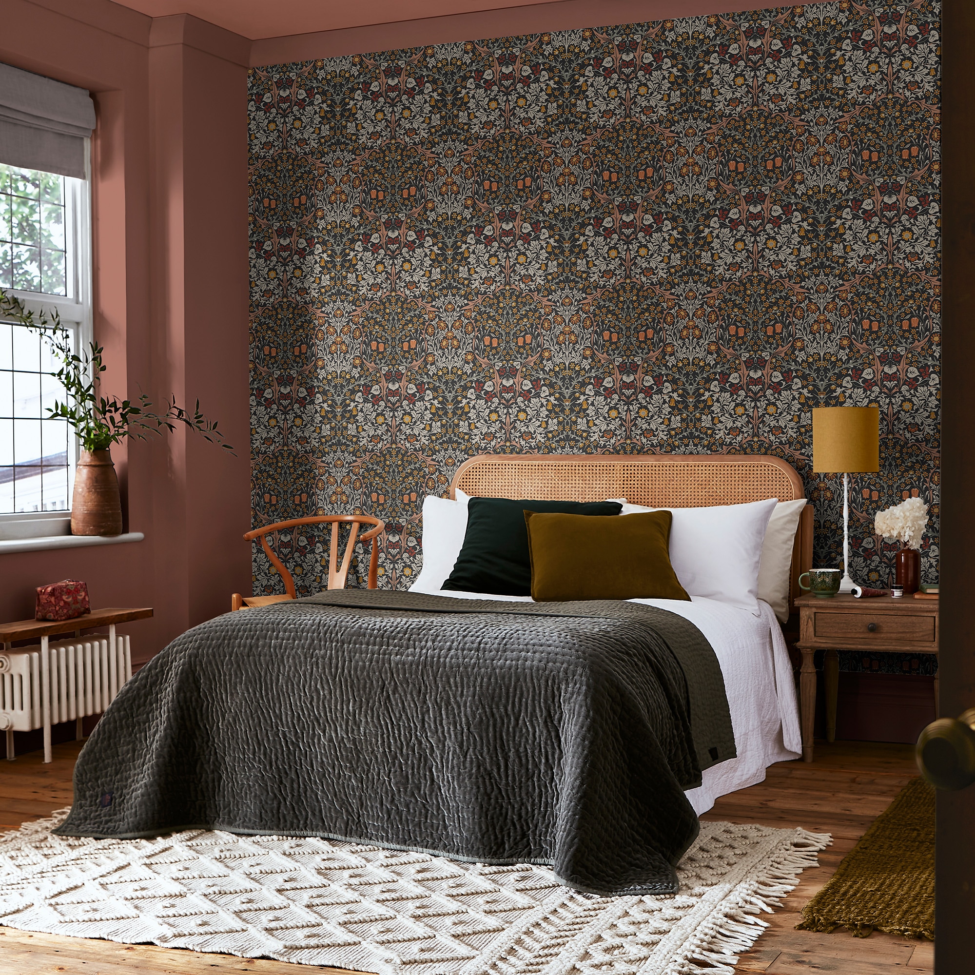 WILLIAM MORRIS AT HOME "Blackthorn" Retro glatt Designer Tapete, 10mx52cm (ca. 5m2)