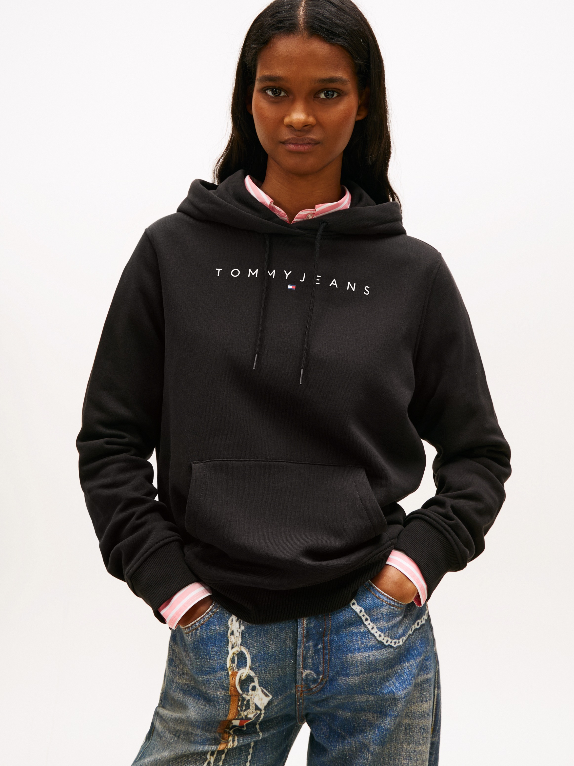 Tommy Jeans "TJW REG LINEAR HOODIE", mit Logoschriftzug günstig online kaufen