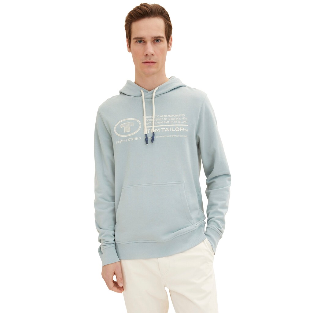 TOM TAILOR Kapuzensweatshirt, mit Logo-Print