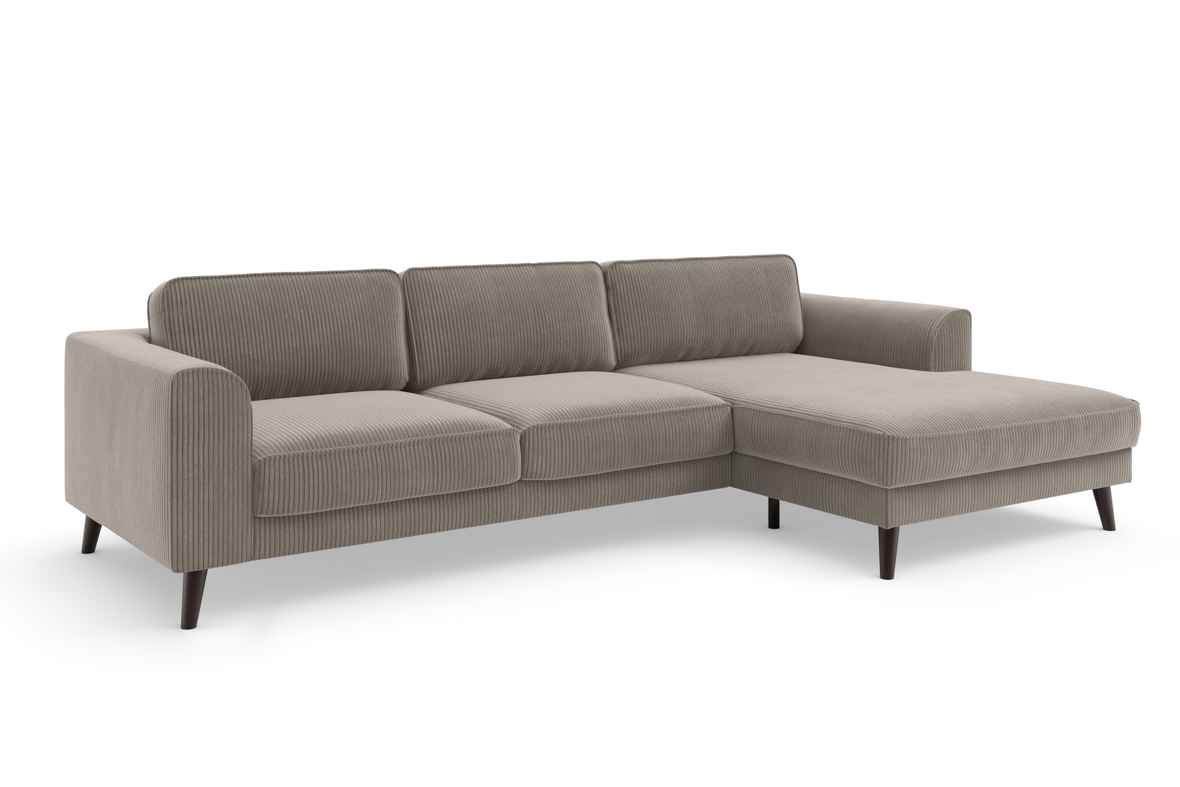 TRENDMANUFAKTUR Ecksofa »Lumber Jack, elegantes Designsofa, zeitlos modern, hoher Sitzkomfort«, wahlweise mit Bettfunktion u. Bettkasten, L-Form