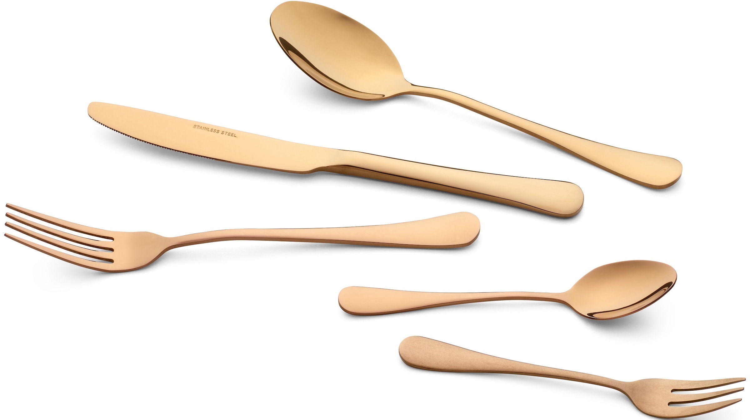 ECHTWERK Besteck-Set »Sorrent«, (Set, 30 tlg.), Tafelbesteck, Stonewashed