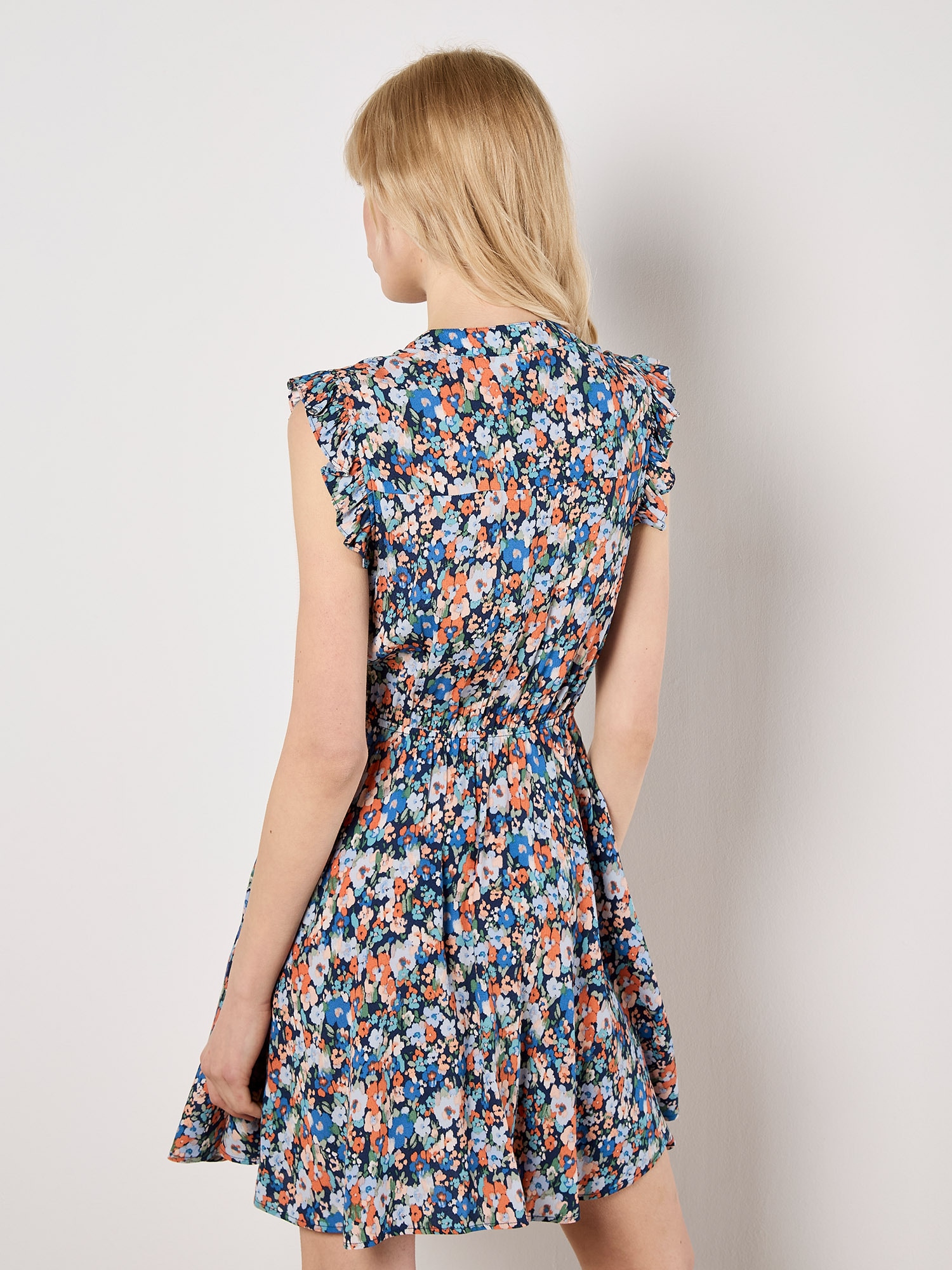 Apricot Druckkleid »Minikleid« mit Knopfleiste