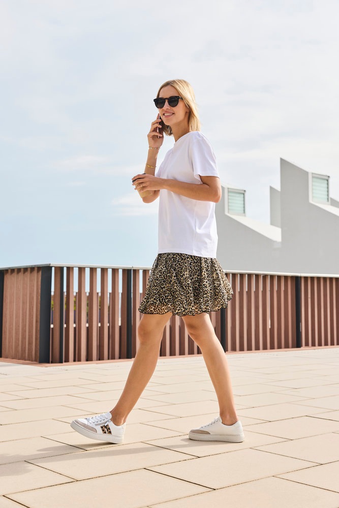 Thumbnail - Rieker Plateausneaker Halbschuh, Schnürschuh, Casual-Sneaker mit leo-Besatz