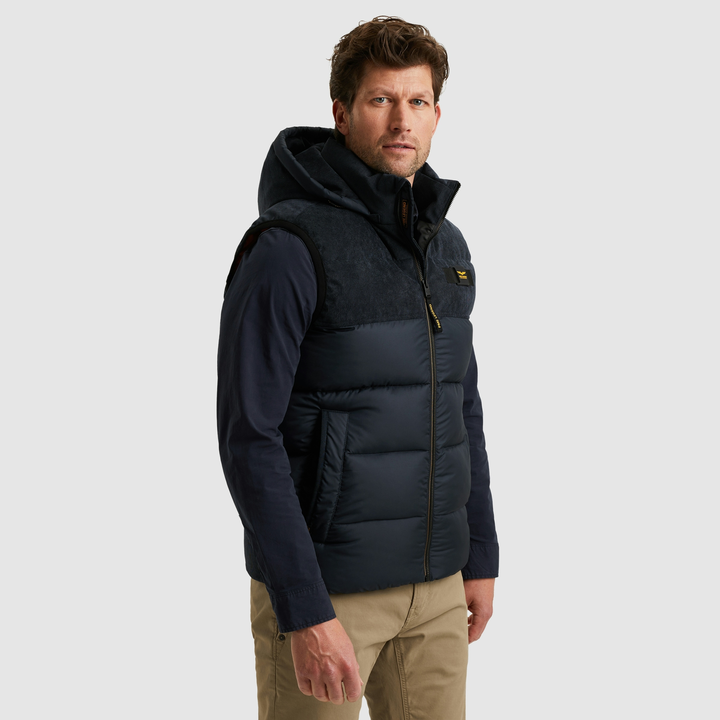 PME LEGEND Steppweste, mit Logo Stickerei