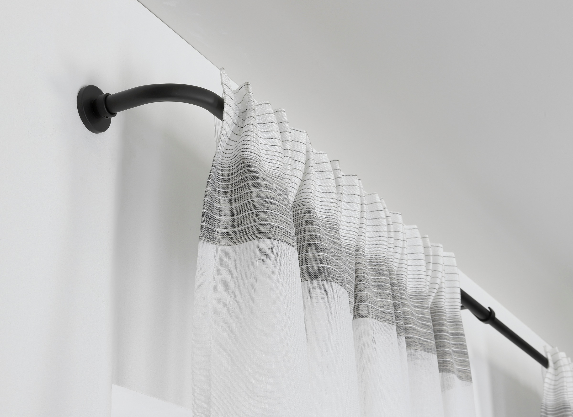 GARDINIA Gardinenstange "Set Lisa 1-Lauf mit Bogen Ø 19 mm" Ø 19 mm 1 läufi günstig online kaufen