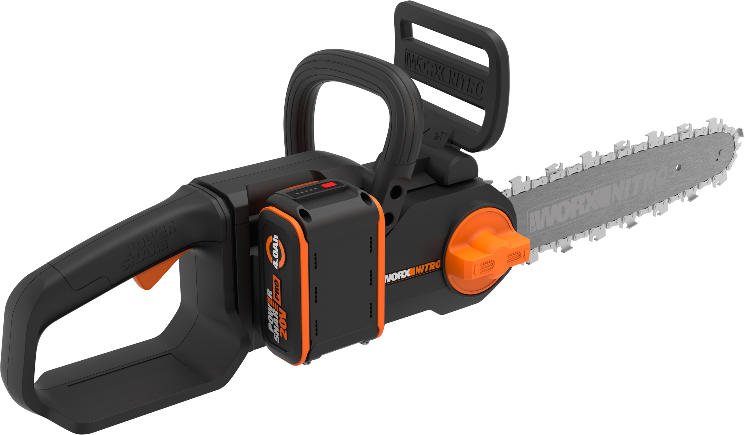 Worx Akku-Kettensäge »WG350E Nitro Profi«, leistungsstarke Holzsäge, 10m/s, inkl. Akku und Ladegerät