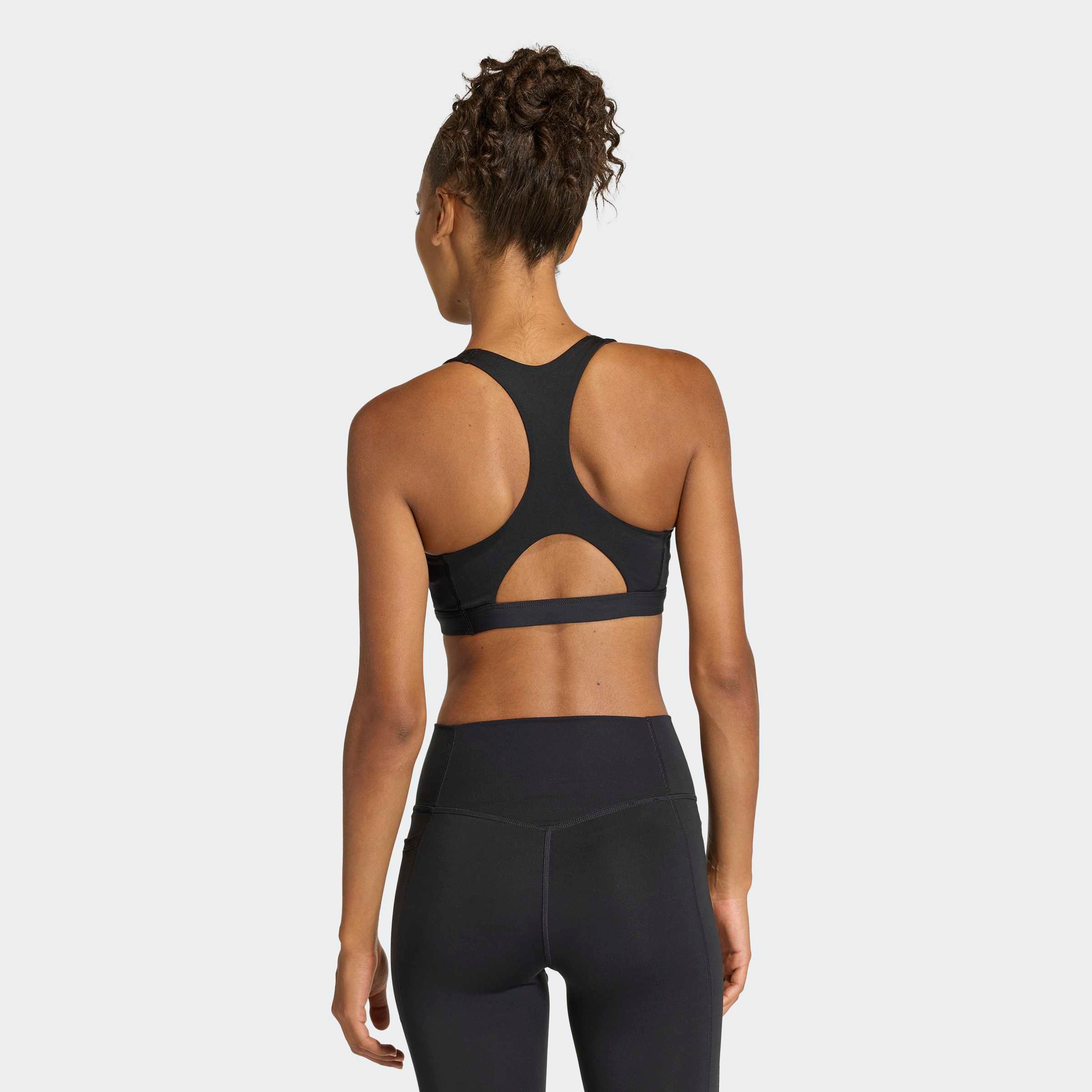 adidas Performance Sport-BH »OPTIME ESSENTIALS WORKOUT MEDIUM SUPPORT BH« ohne Bügel, mit Climacool® Technologie, aus Polyester