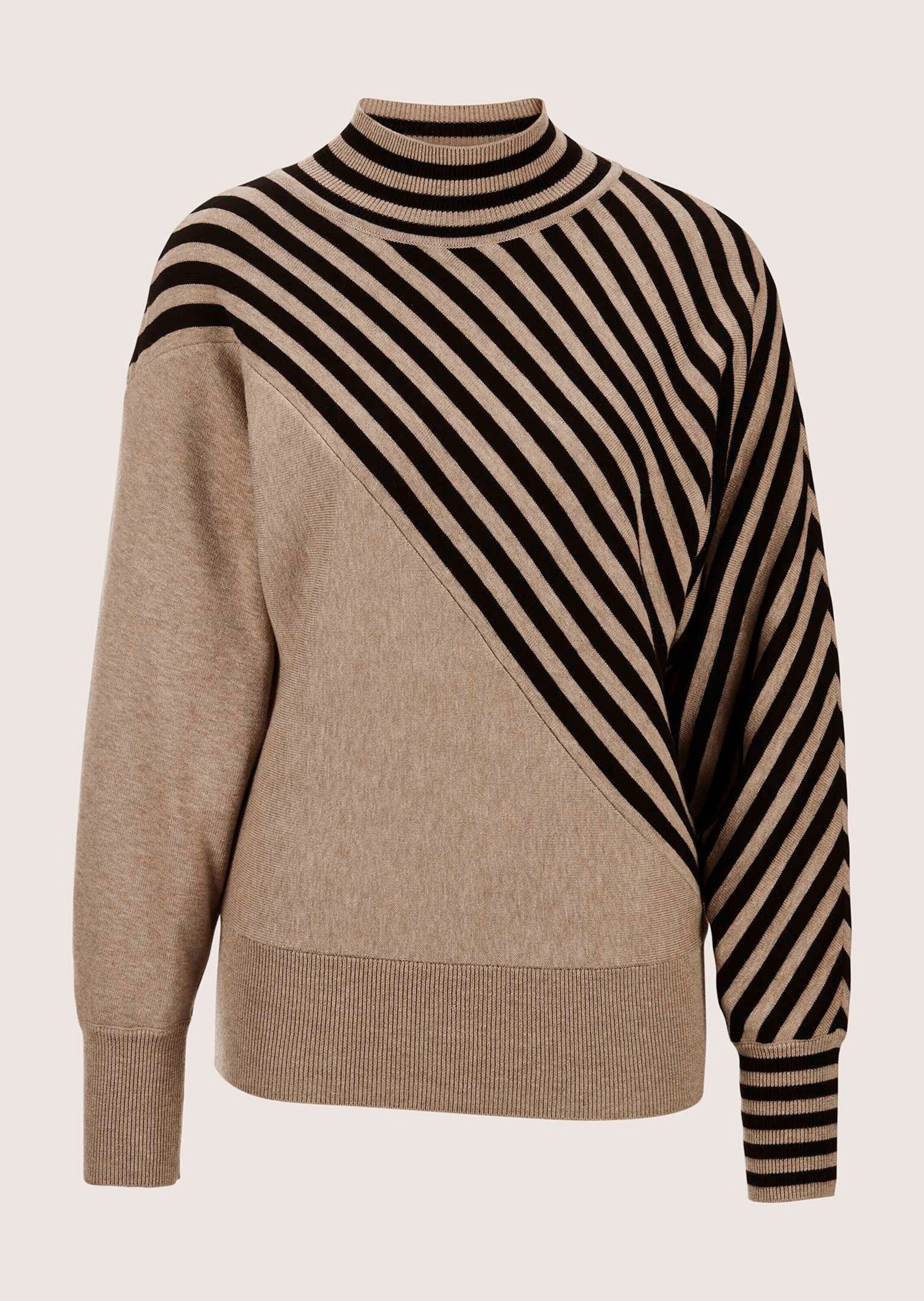 MADELEINE Longpullover "Feinstrickpullover Feinstrickpullover mit Streifenm günstig online kaufen