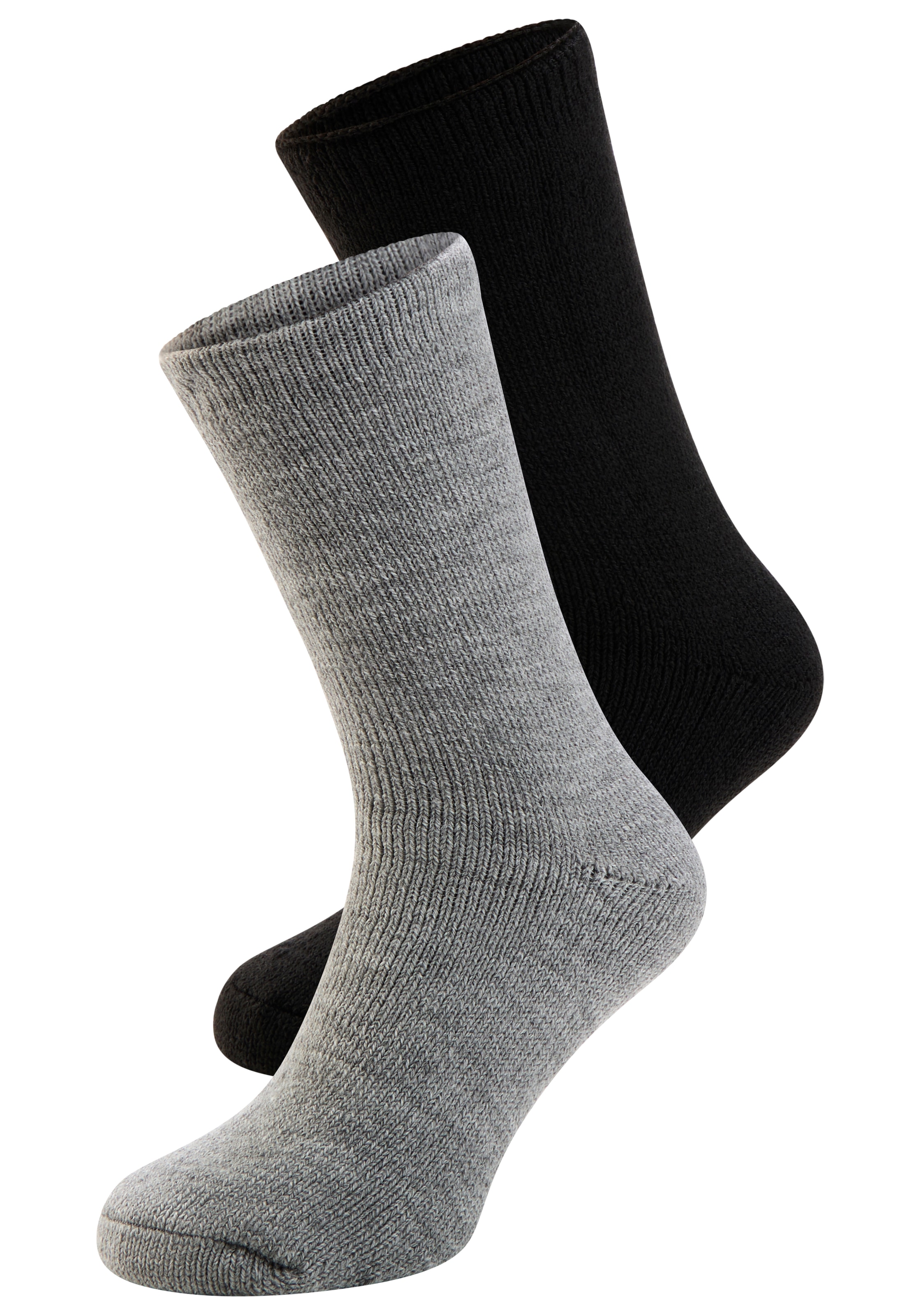 Heatkeeper Socken 2 Stk. tlg. Doppelpack gefütterte Wintersocken in schwarz günstig online kaufen