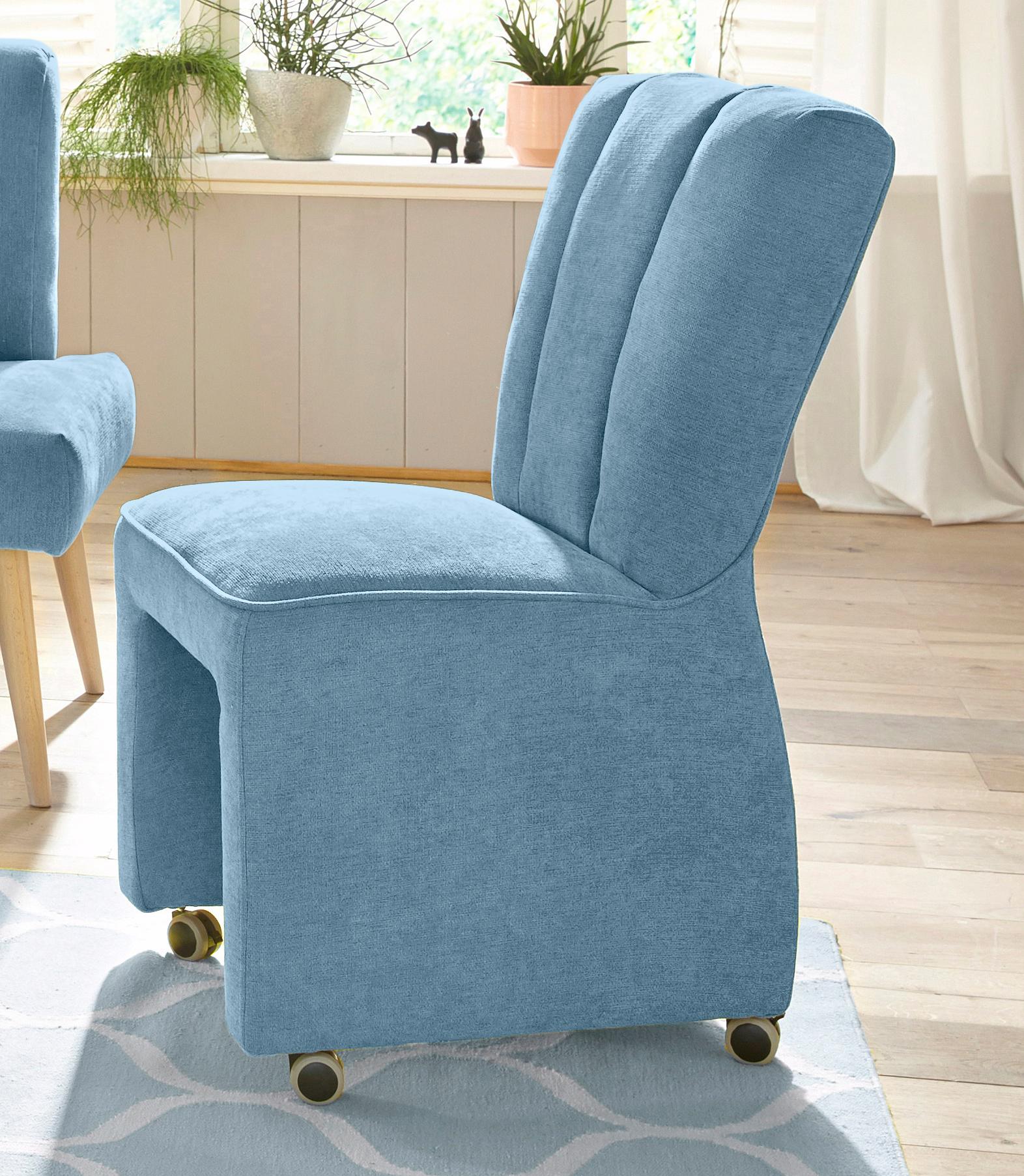Thumbnail - exxpo - sofa fashion Sessel "Costa, Loungesessel, Hochlehnsessel, auf Rollen, Komfortsitzhöhe 53cm", kompakt und bequem,...
