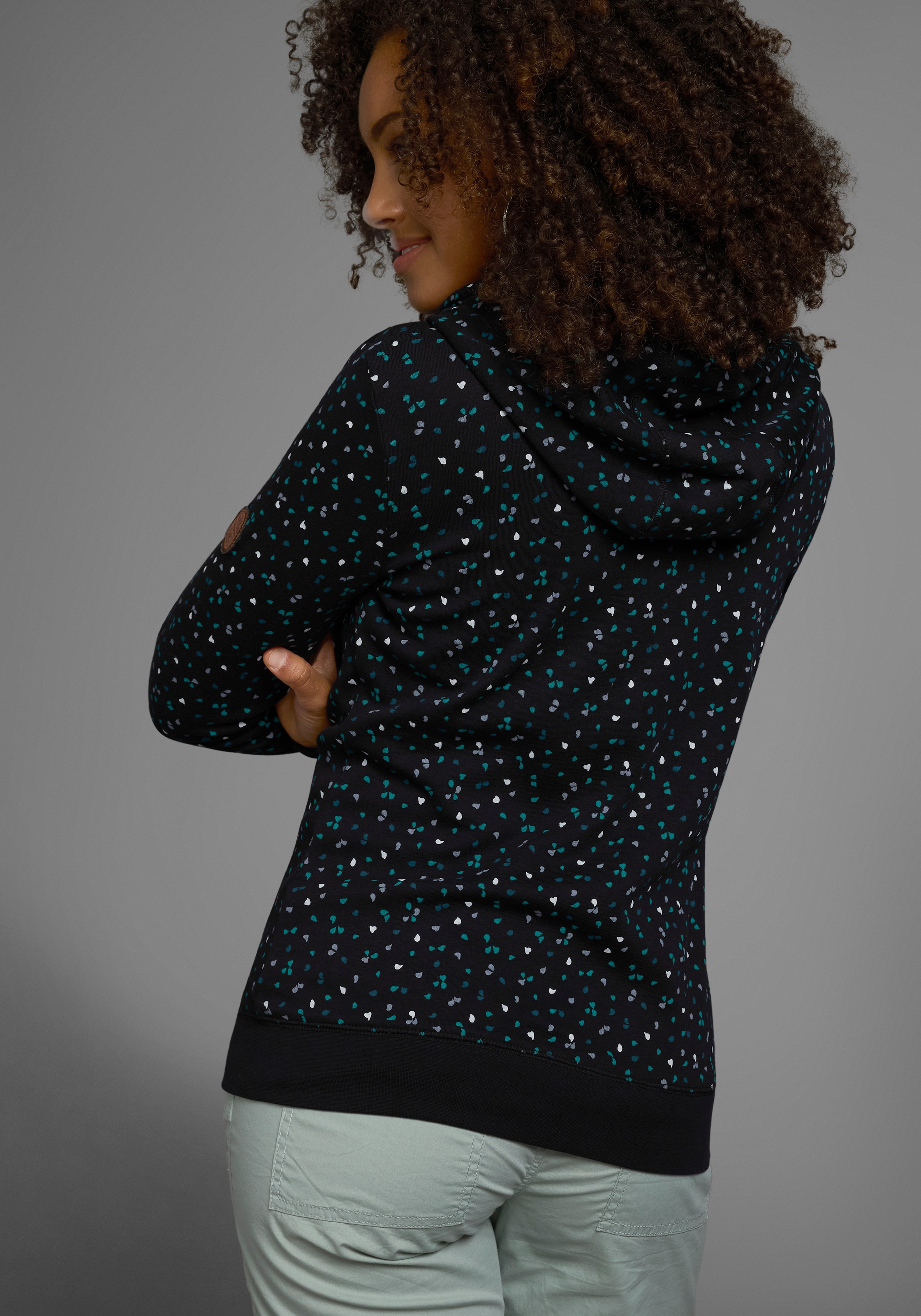 KangaROOS Kapuzensweatjacke, mit sportlichem Minimal-Print günstig online kaufen