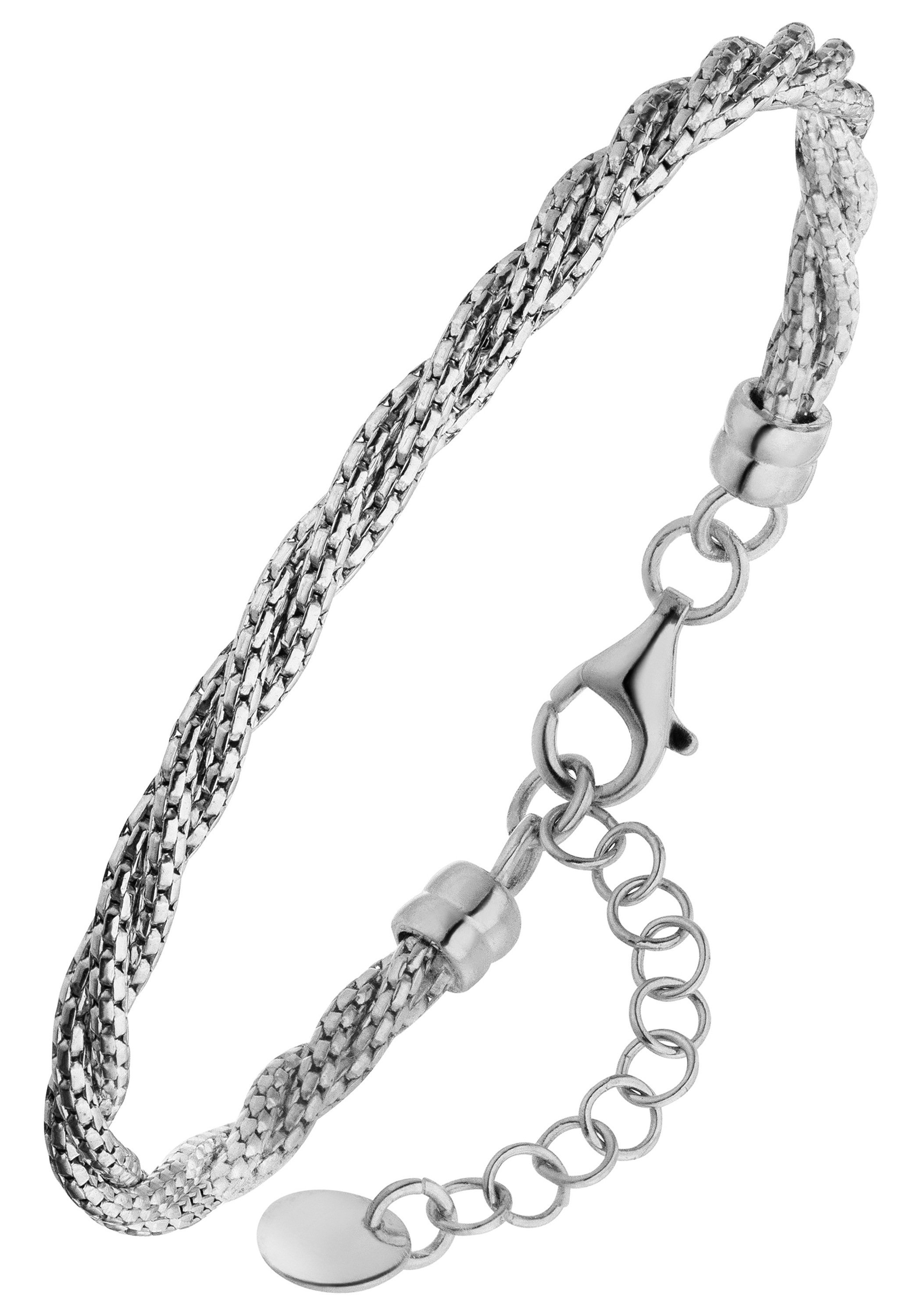 Armband JOBO "verschlungen", silber 925, Armbänder, Damen, 20cm, Silber 925 (Sterlingsilber), Armband, 925 Silber 20 cm