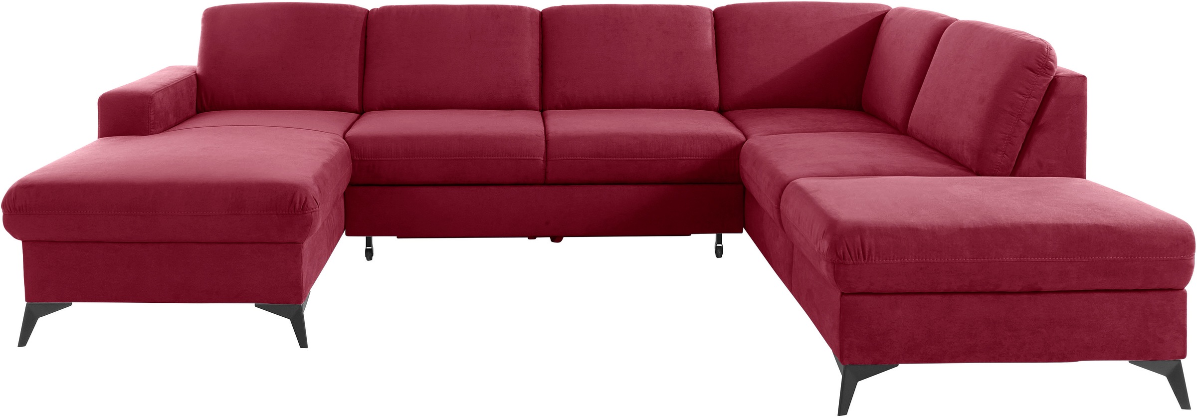 PLACES OF STYLE Wohnlandschaft "Lolland U-Form" Wahlweise mit Bettfunktion günstig online kaufen