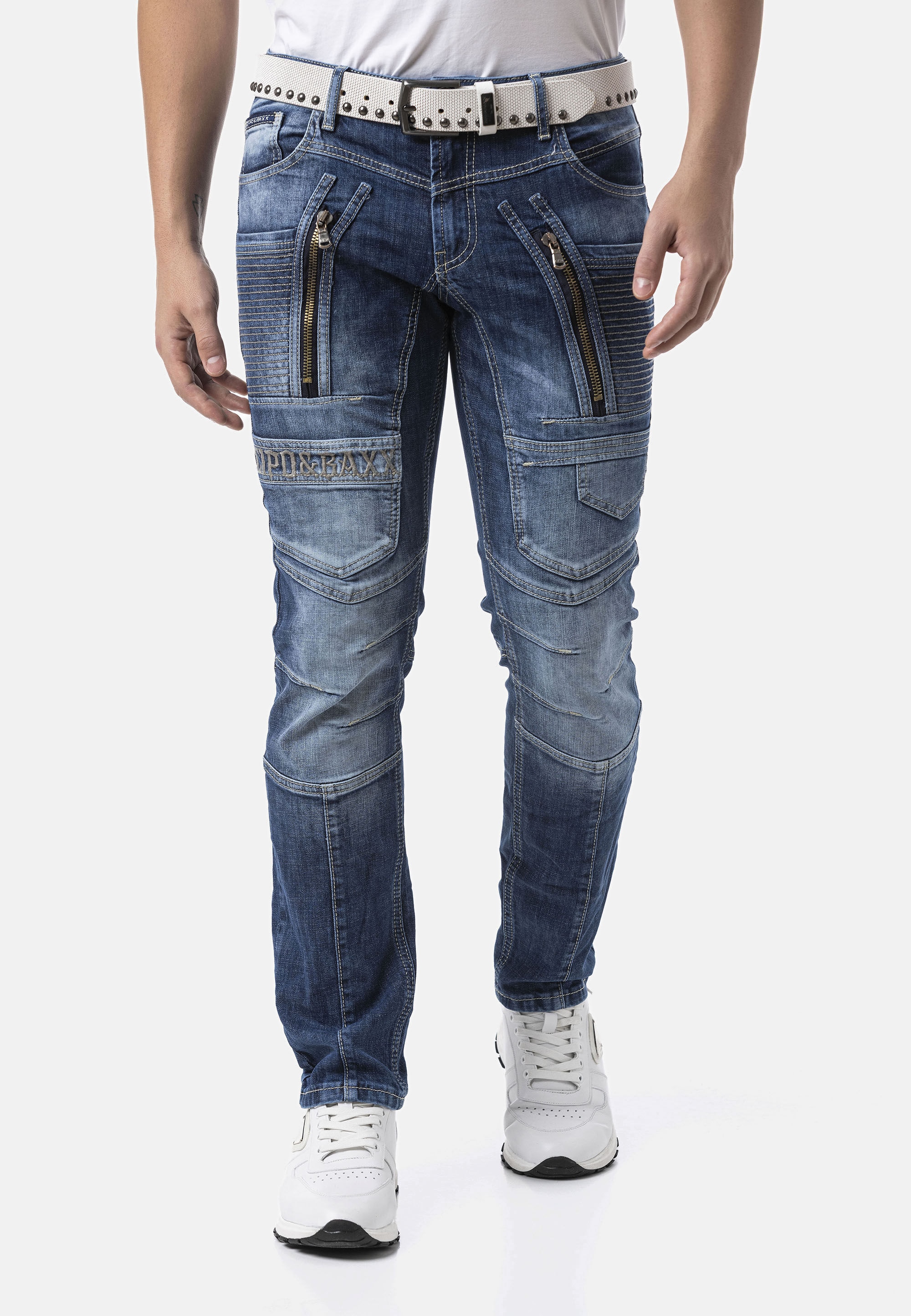 Cipo & Baxx 5-Pocket-Jeans »CD844« Jeans im Used-Look