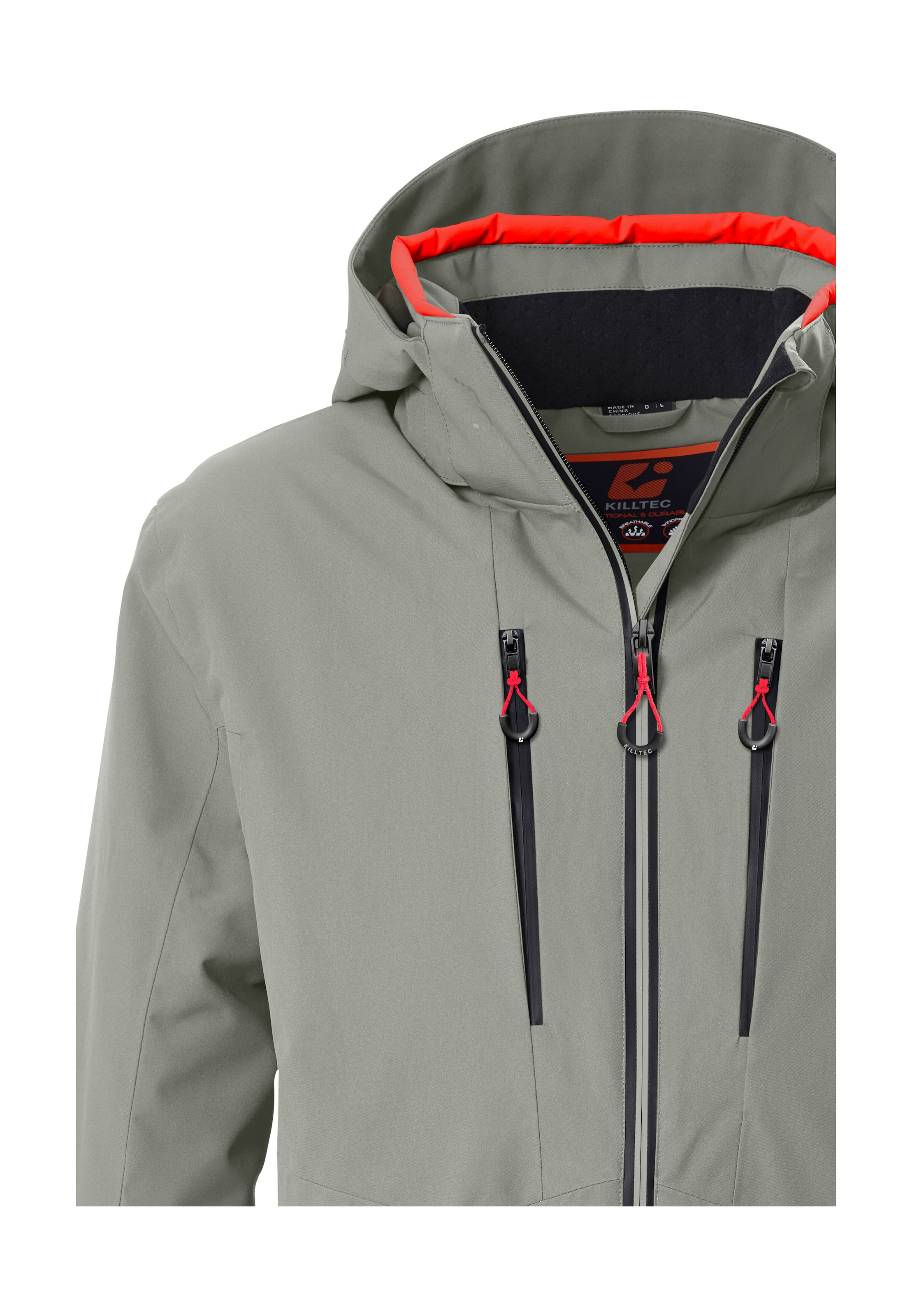 Killtec Skijacke »KSW 60 MN SKI JCKT« Wasserdichte Skijacke mit abnehmbarer Kapuze und Schneefang