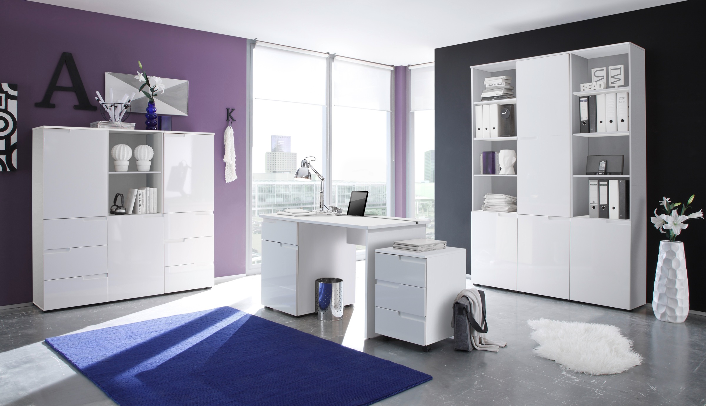 Thumbnail - BEGA OFFICE Rollcontainer "Spice", mit Griffmulden, 3 Schubladen & 2 feststellbaren Rollen, 40x60 cm