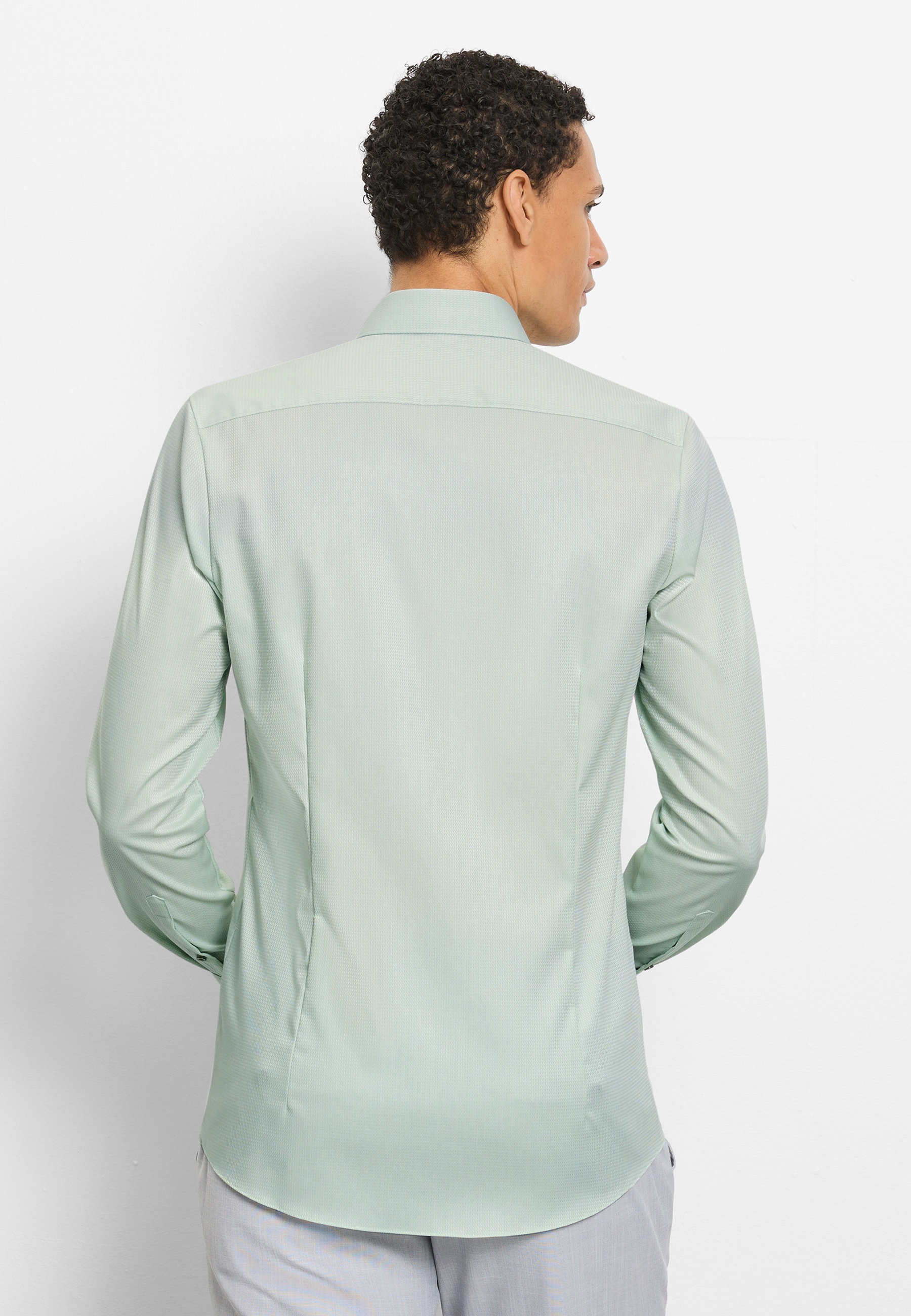 OLYMP Level Five Body Fit Dress Shirt Light Green 40 3