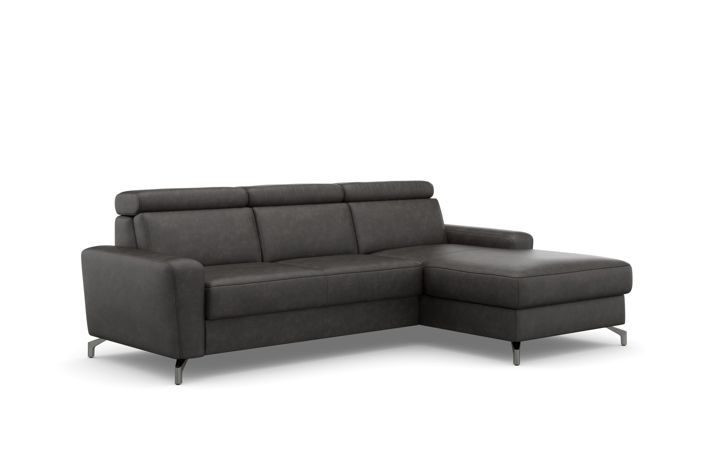 sit&more Ecksofa »Scarlett L-Form«, inklusive Kopfteilverstellung, wahlweise mit Bettfunktion, Bettkasten