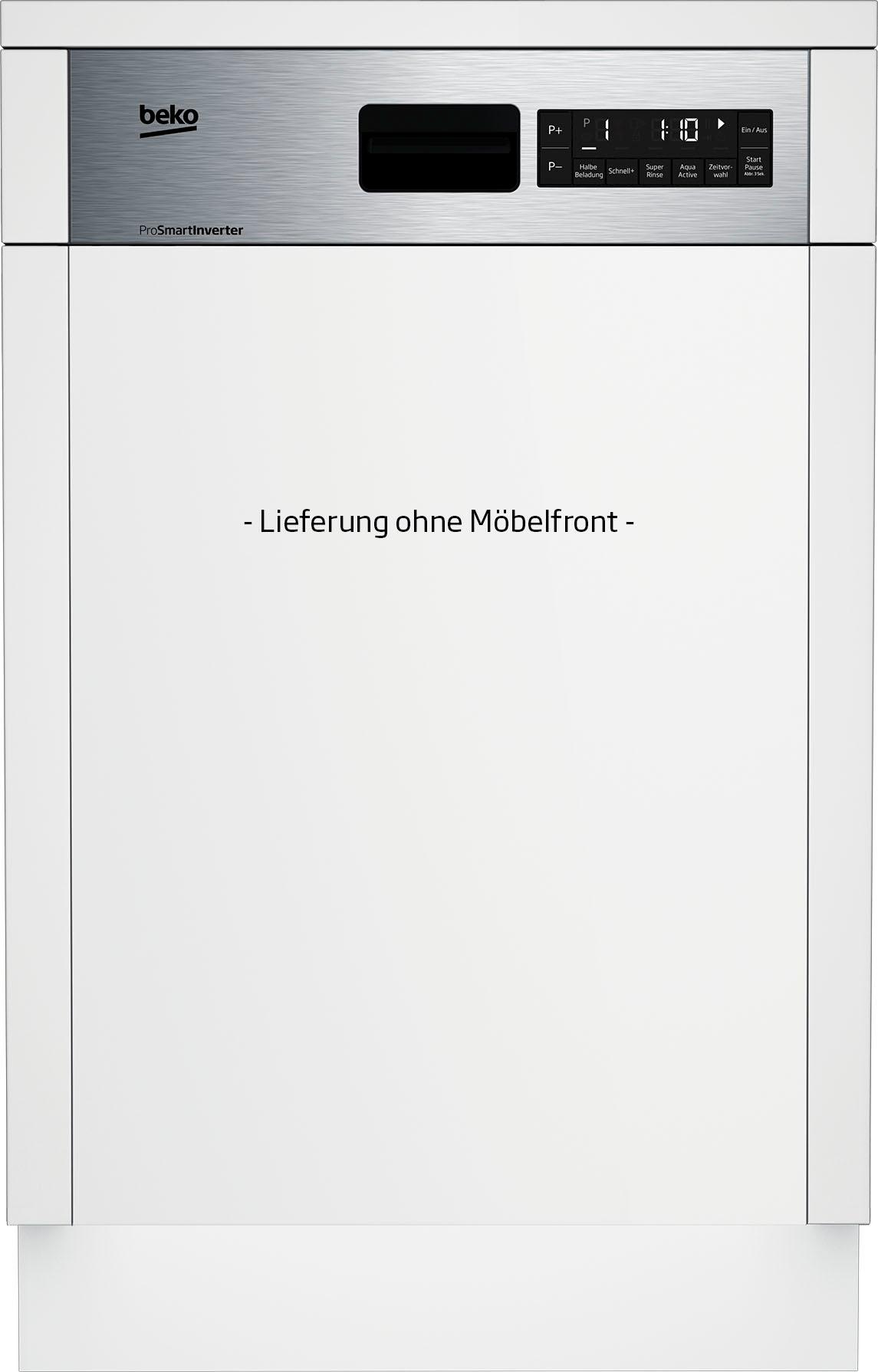 BEKO teilintegrierbarer Geschirrspüler »DSS28021X«, 11 Maßgedecke, mit Intensiv 70°C