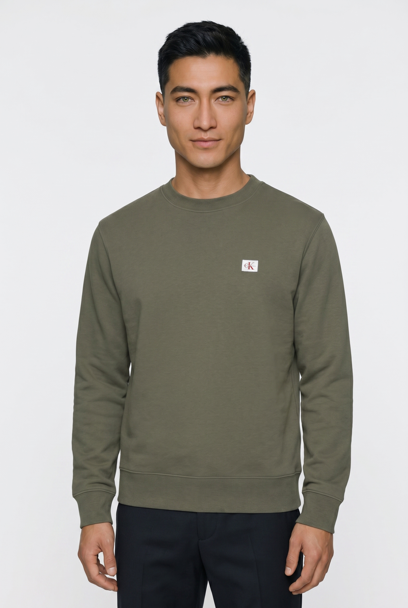 Calvin Klein Jeans Sweatshirt "400GSM TRRY BDG CRWN", Mit Rundhalsausschnitt