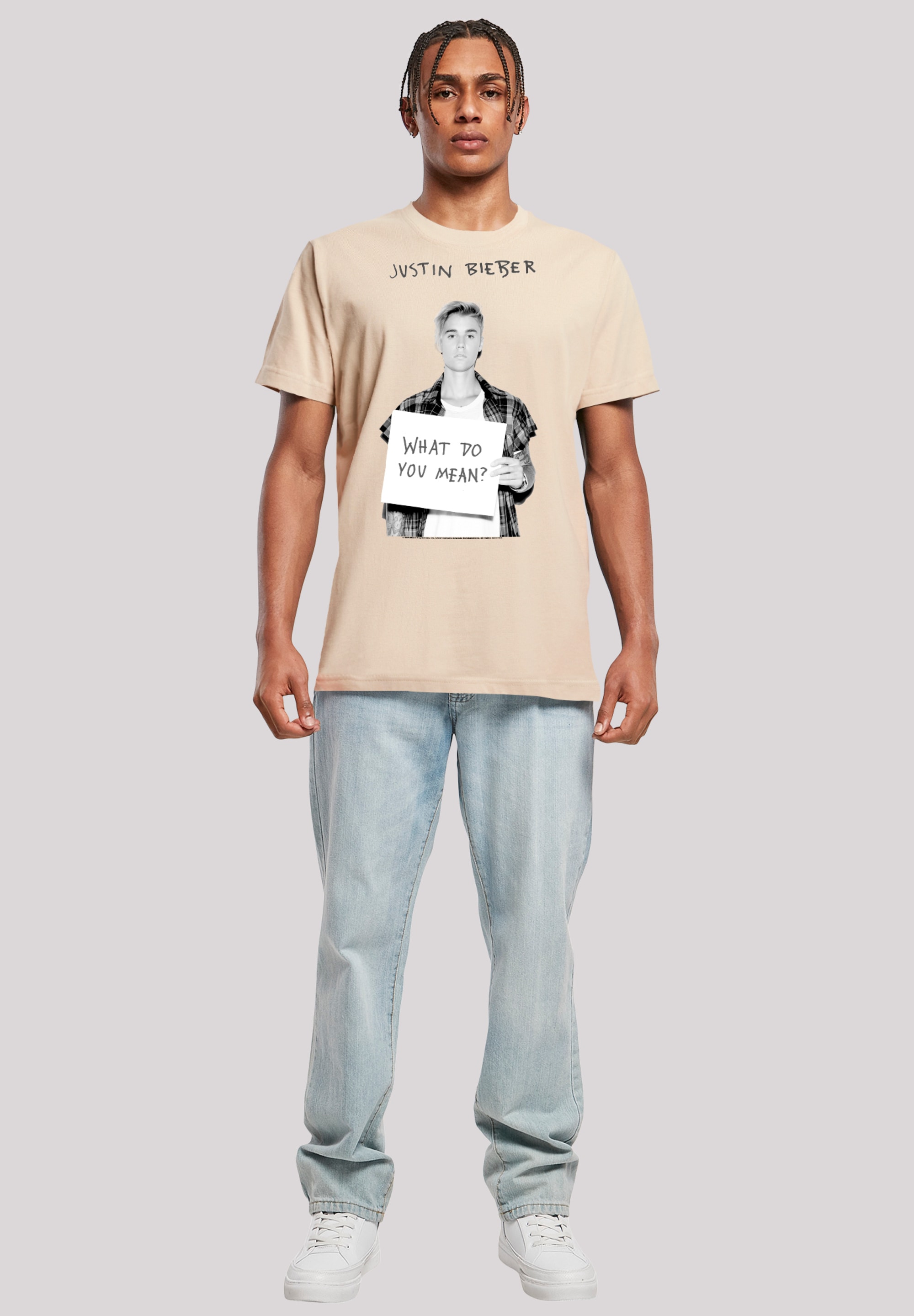 F4NT4STIC T-Shirt »Justin Bieber What Do You Mean«, Premium Qualität