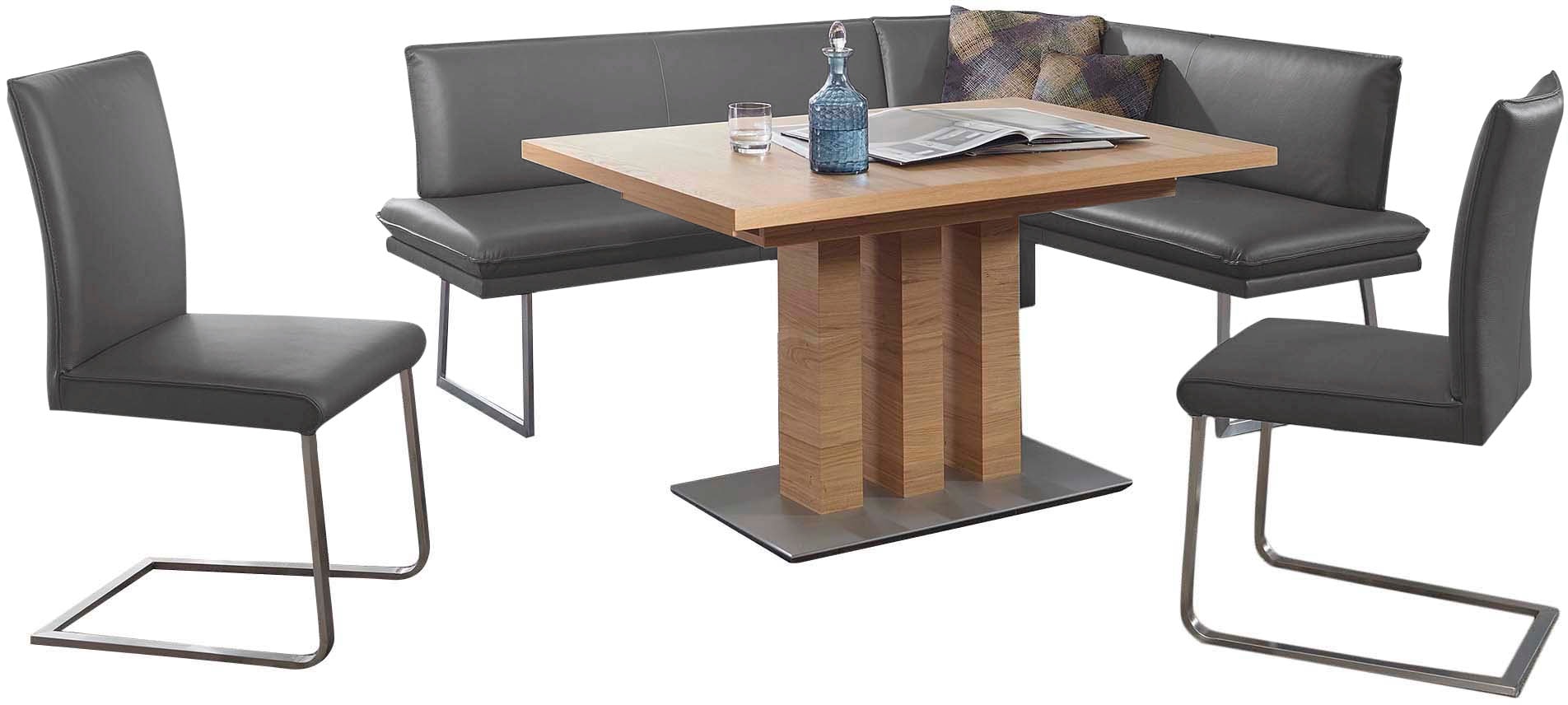 K+W Komfort & Wohnen Essgruppe "Santos III" 4 Stk. tlg. gepolsterte Eckbank günstig online kaufen