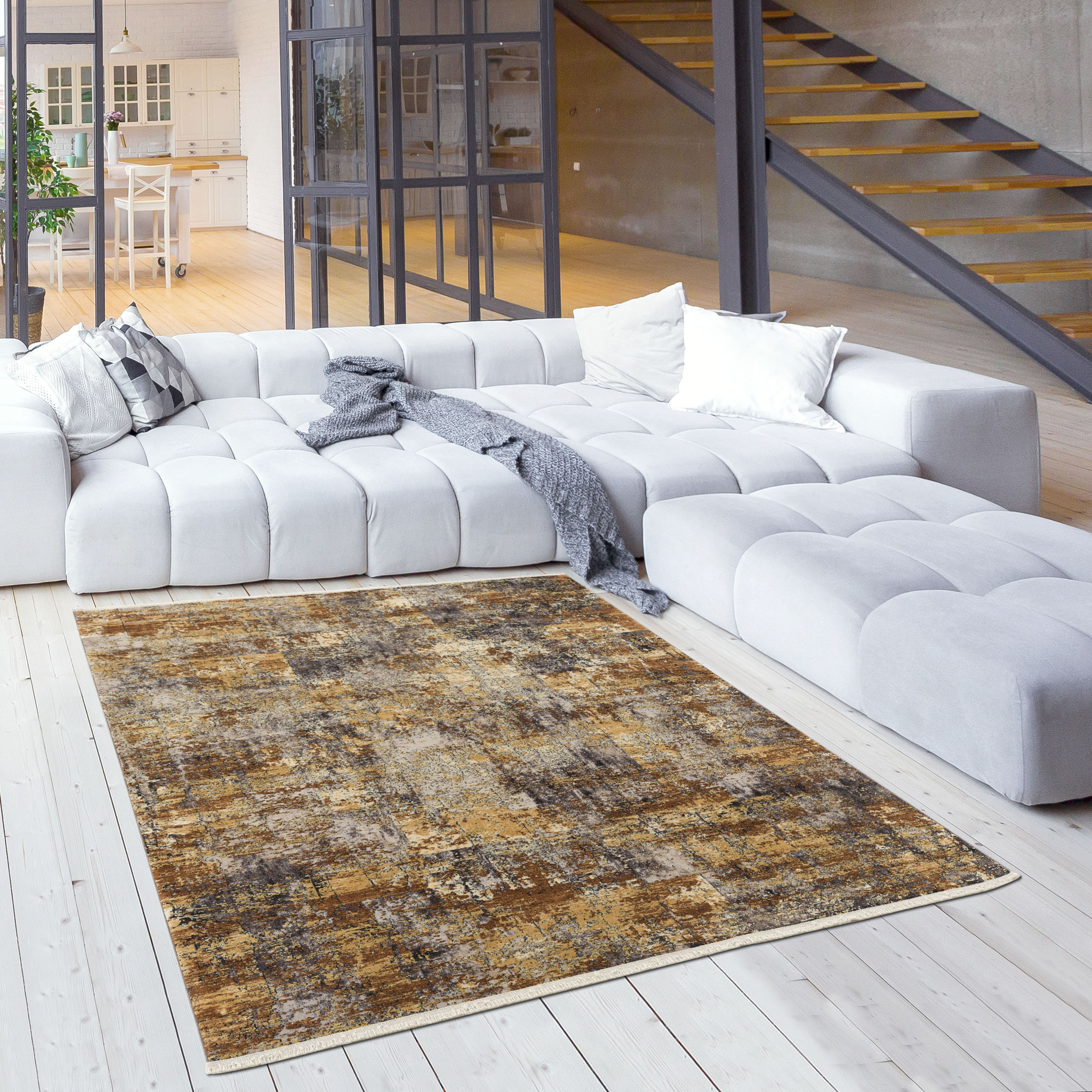 Sanat Teppich "Oasis 1871" rechteckig 8 mm Höhe Wohnzimmer, Kurzflor, Orient Optik