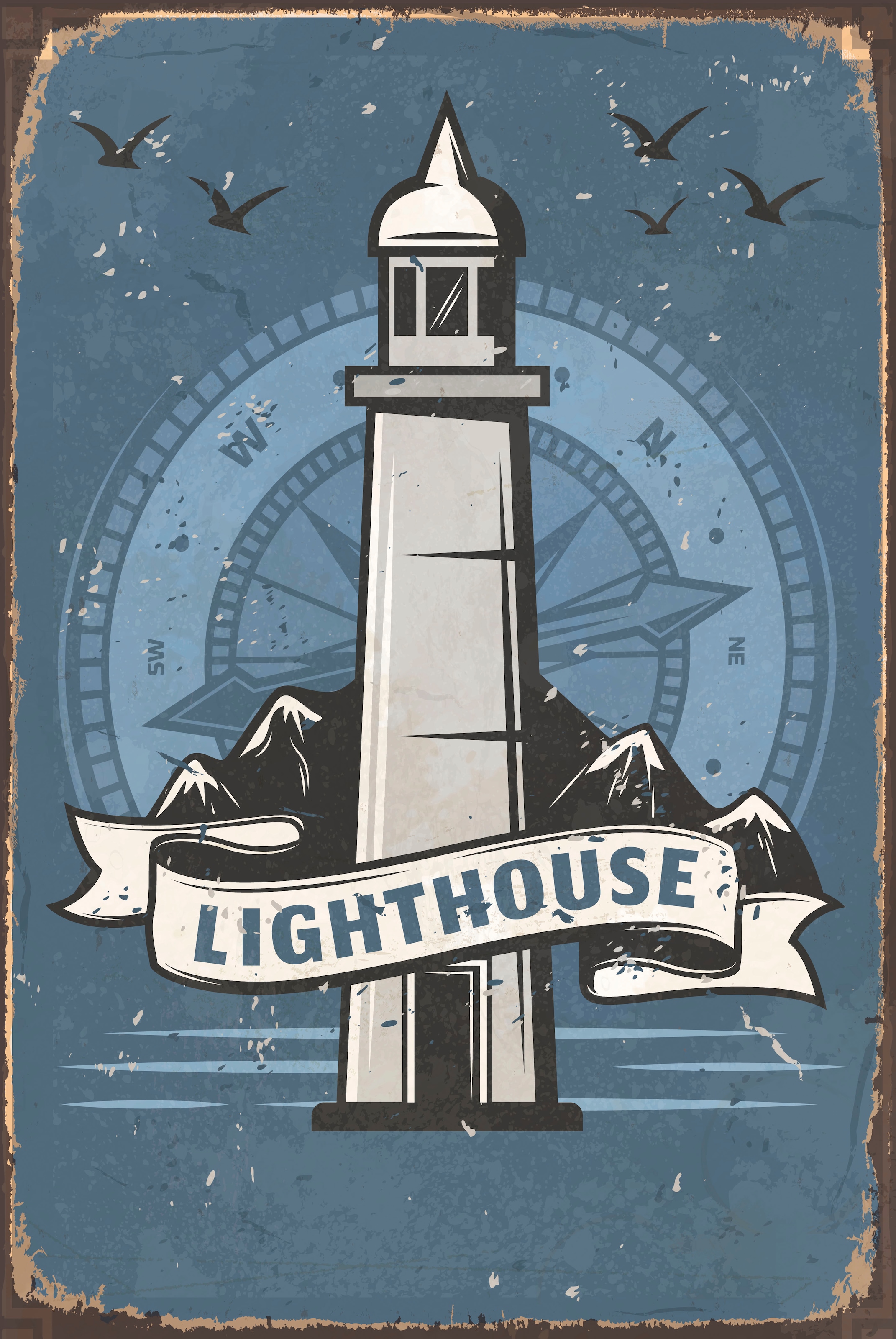 queence Metallbild »Lighthouse«, Leuchtturm, (1 St.), Stahlschilder kaufen  | BAUR | Wandtattoos