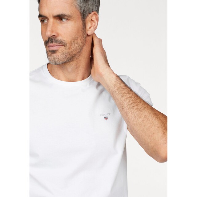 Gant T-Shirt »ORIGINAL SS T-SHIRT«, mit kleiner Kontrast-Logostickerei ▷  für | BAUR