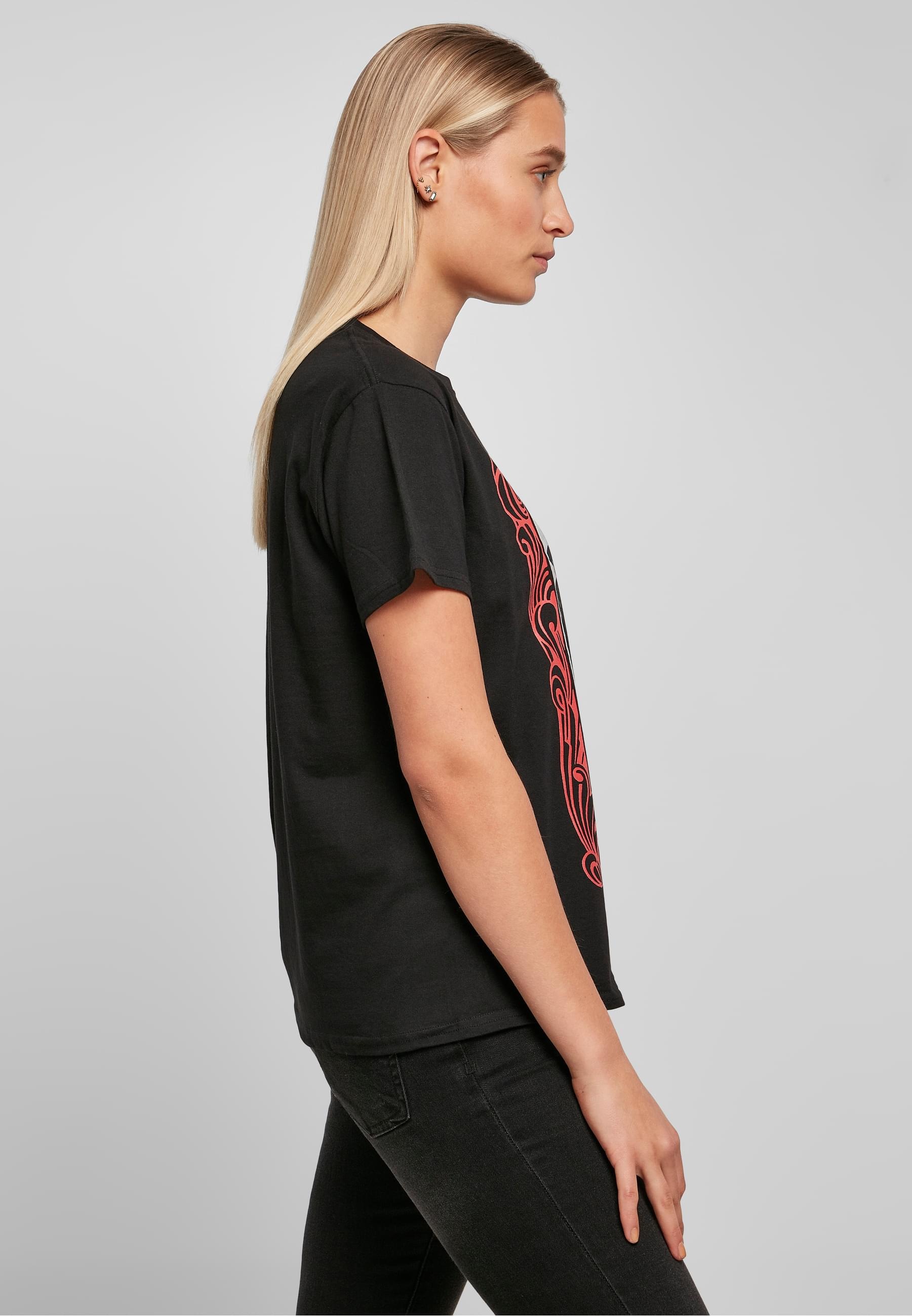 Merchcode Kurzarmshirt »Merchcode Damen Ladies Pink Floyd Logo Tee«, (1 tlg.)