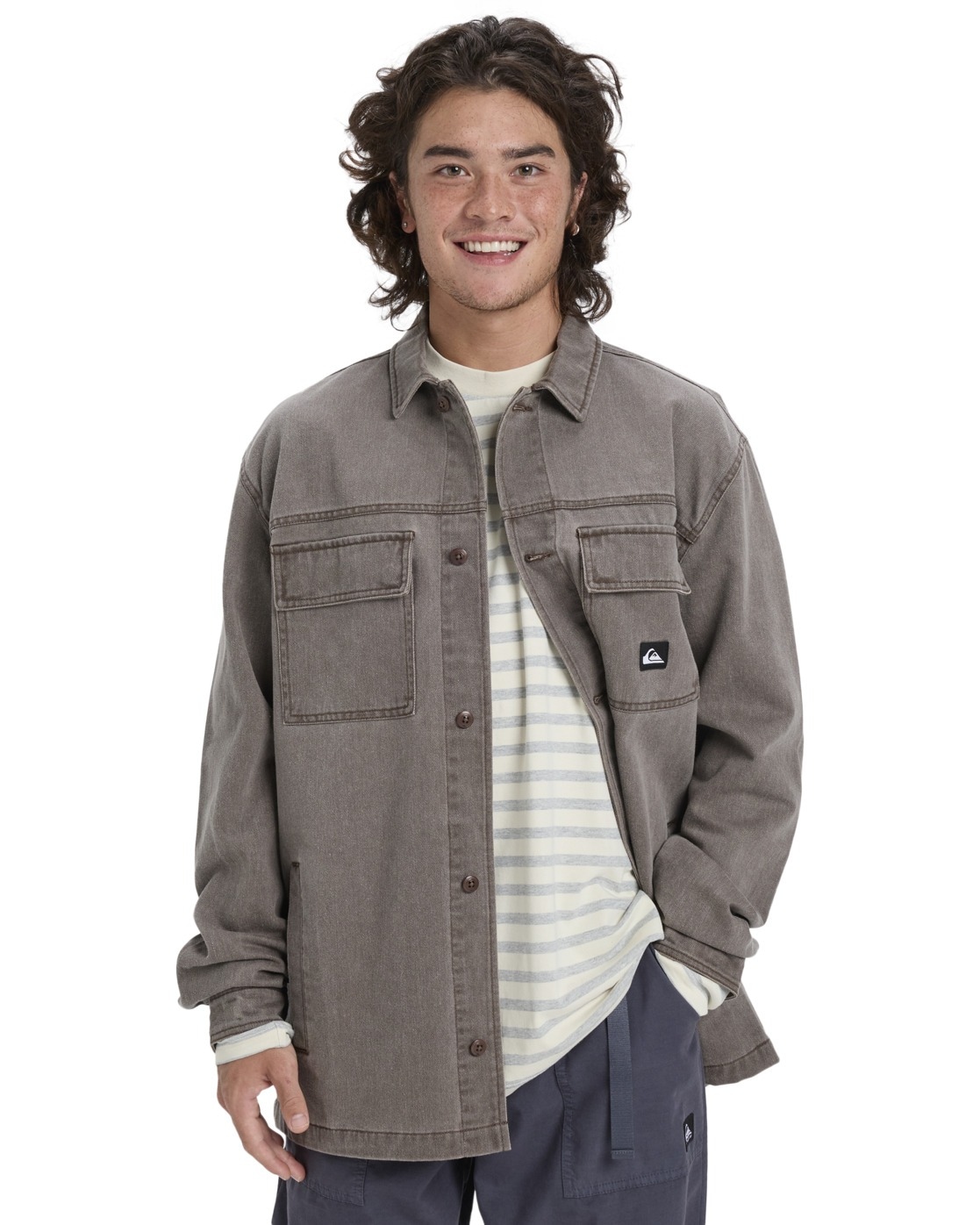 Quiksilver Langarmhemd "Mohab Washed Twill" günstig online kaufen