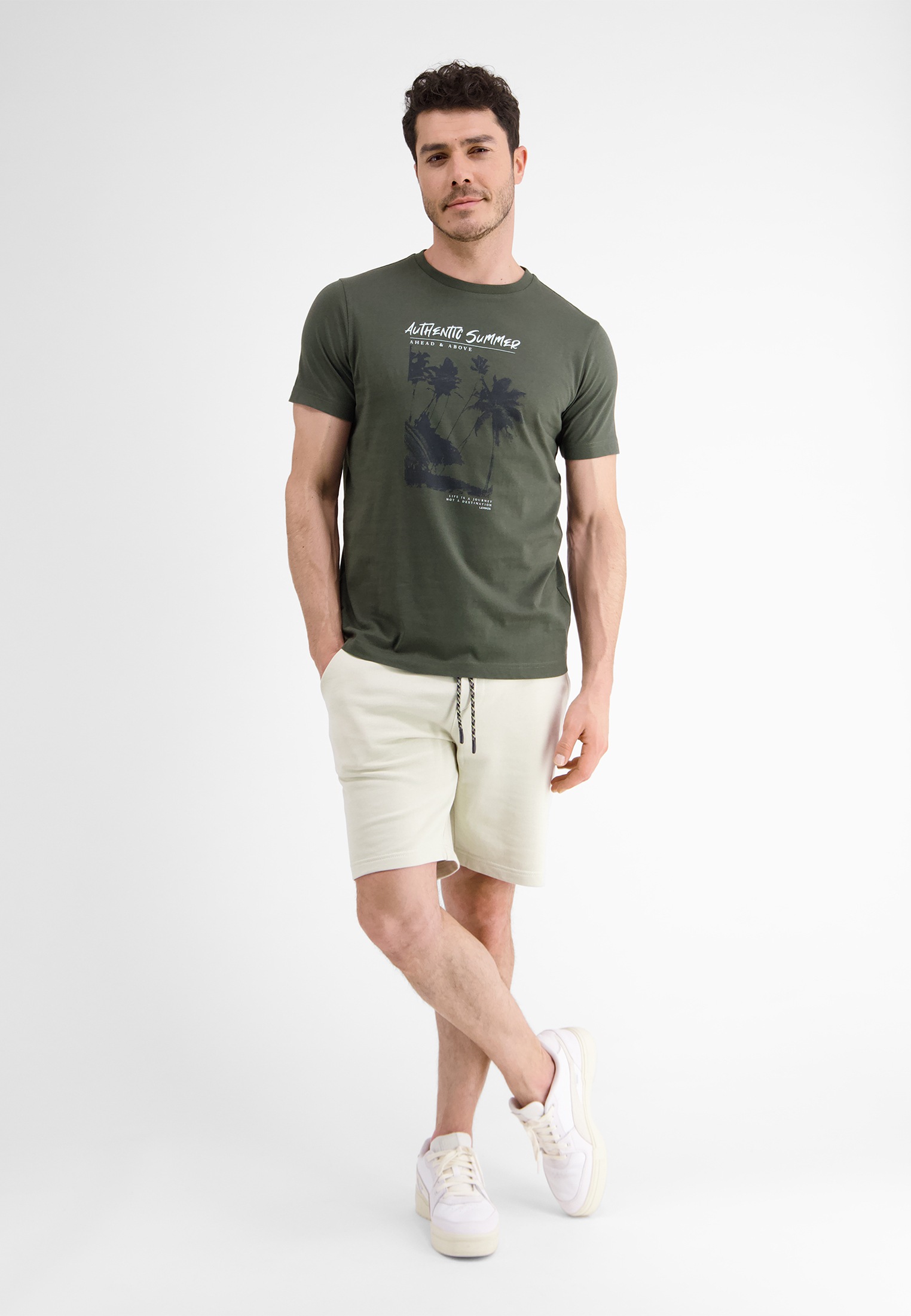 mit ▷ bestellen LERROS Frontprint« »LERROS | T-Shirt T-Shirt BAUR