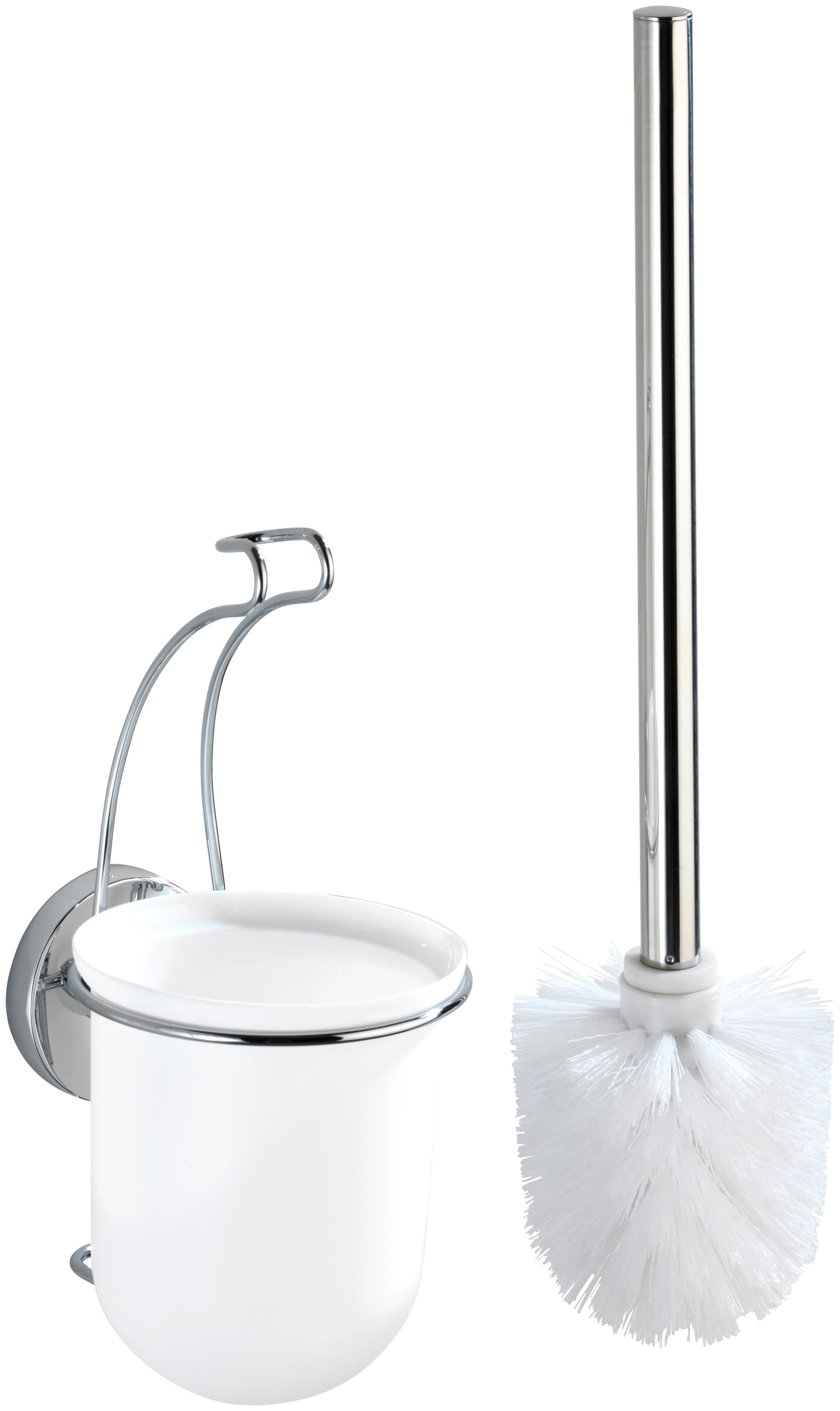 WENKO WC-Garnitur "Milazzo" aus Edelstahl  Kunststoff Vacuum-Loc - Befestig günstig online kaufen