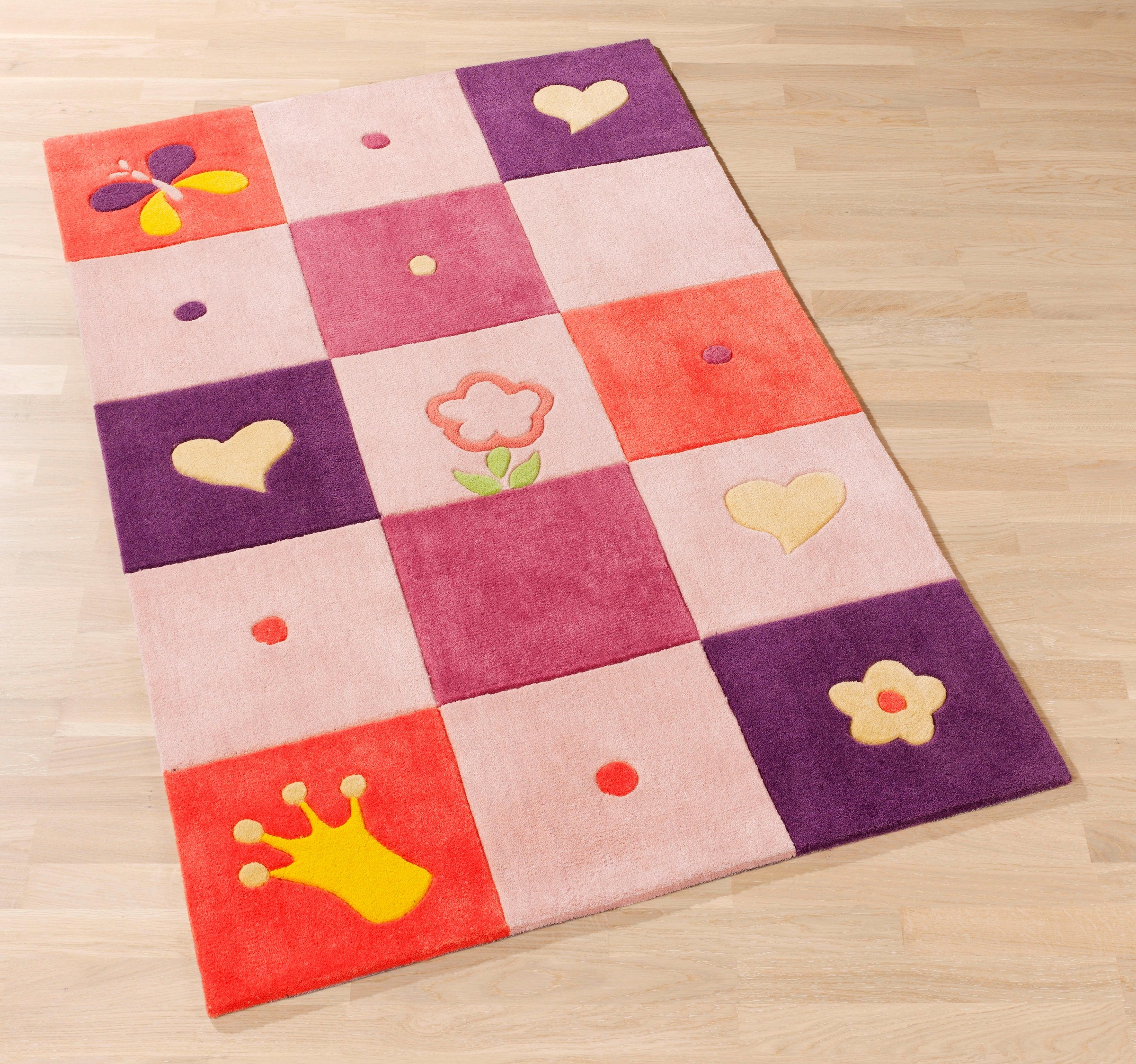 Böing Carpet Kinderteppich »Kids 1366«, rechteckig, Konturenschnitt, Kinderzimmer