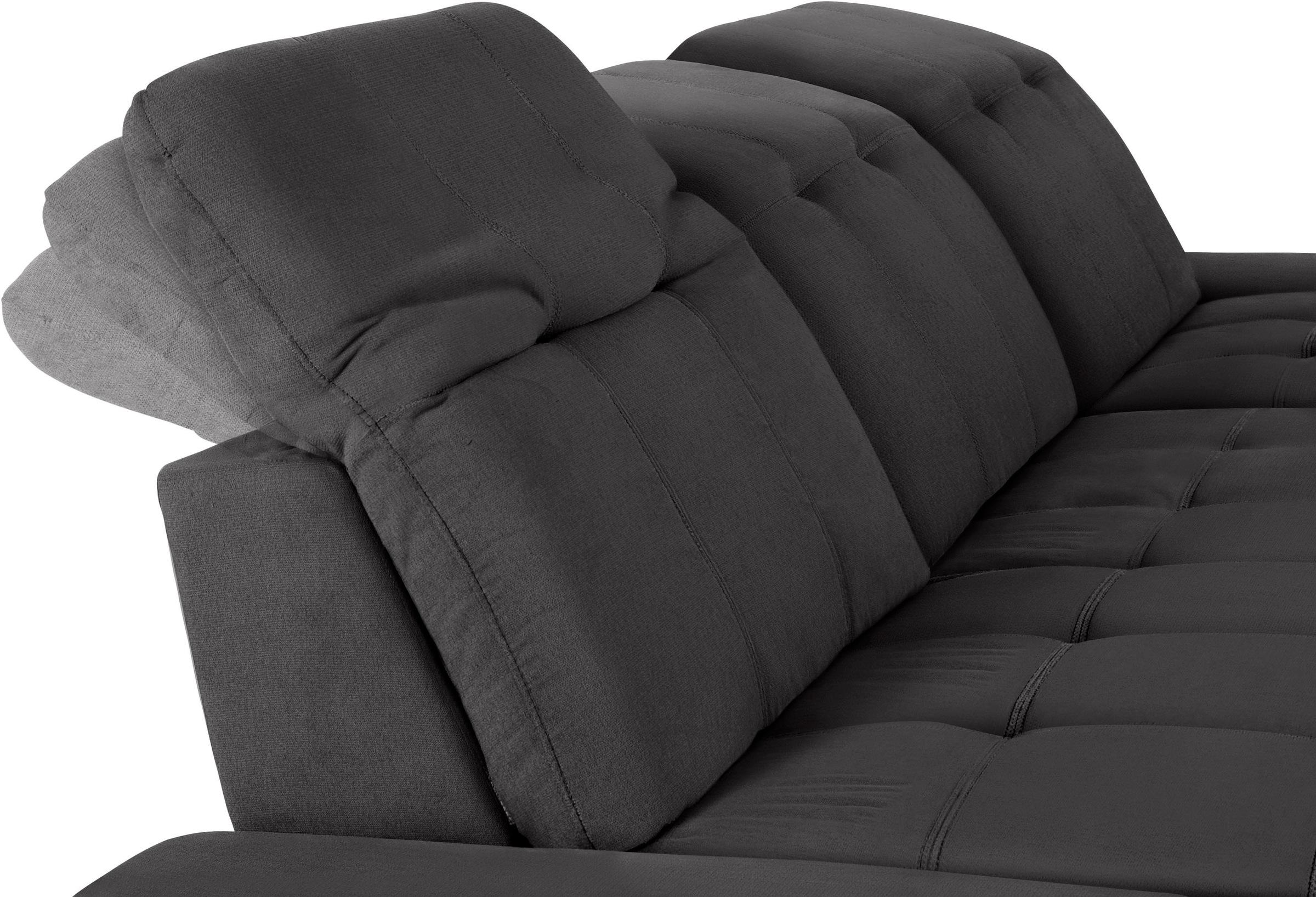 COTTA Ecksofa »Holiday L-Form mit Sitztiefen-, Armteil- und Kopfteilverstellung«, wahlweise mit Bettfunktion & Bettkasten