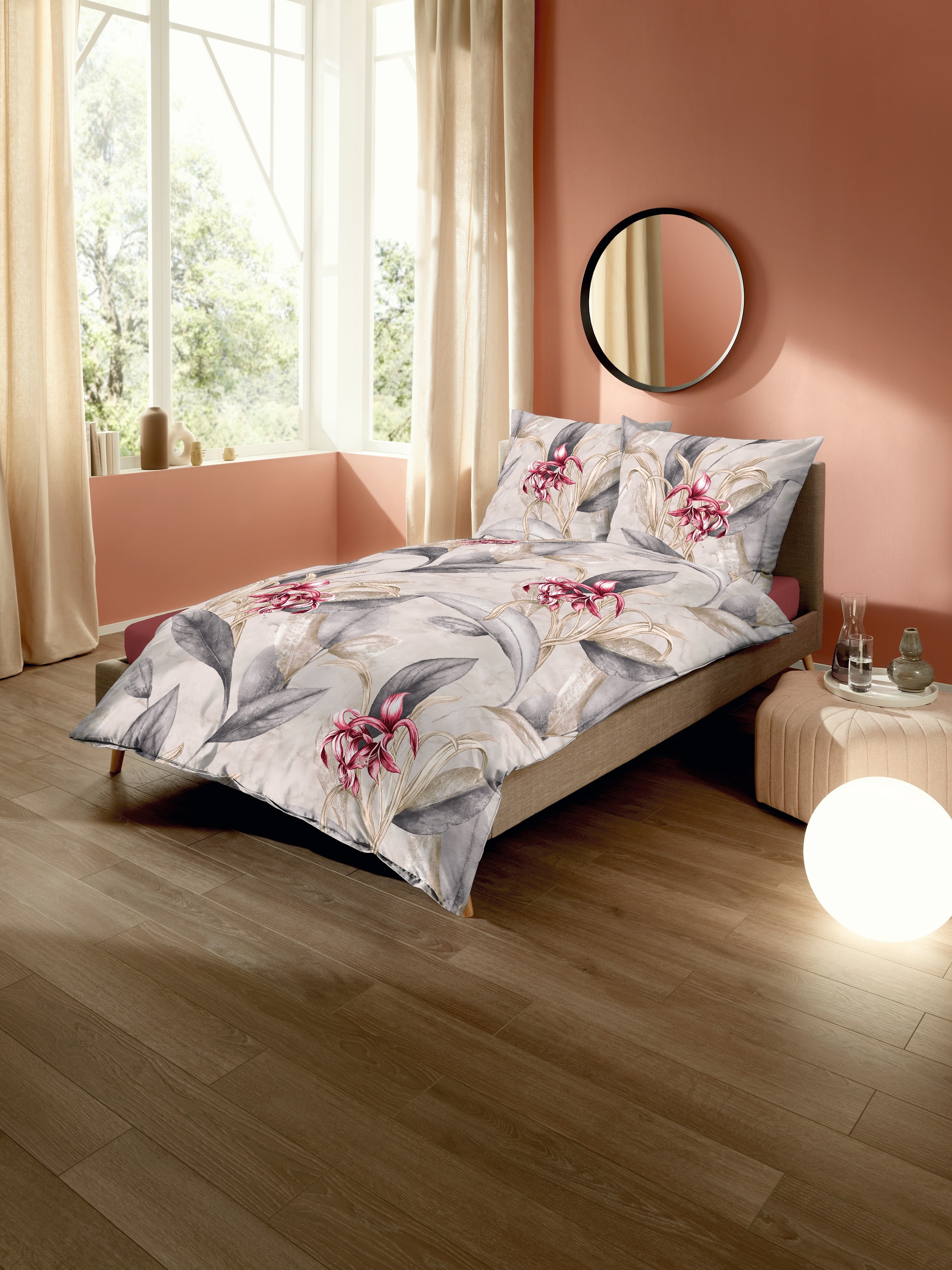 Kaeppel Bettwäsche "Asmara" 2 Stk. tlg. Mit großen Blumen günstig online kaufen