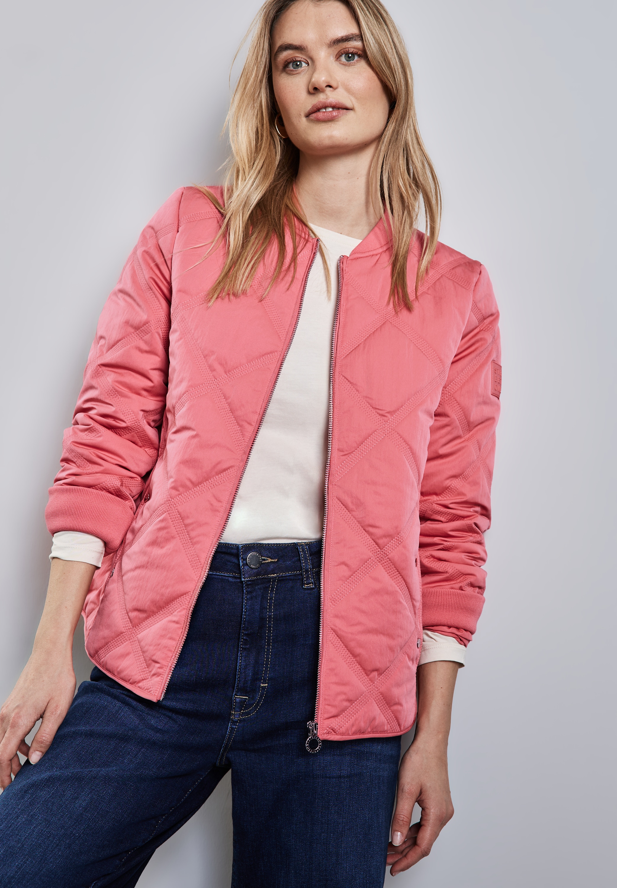 STREET ONE Blouson, mit Diamantsteppung günstig online kaufen