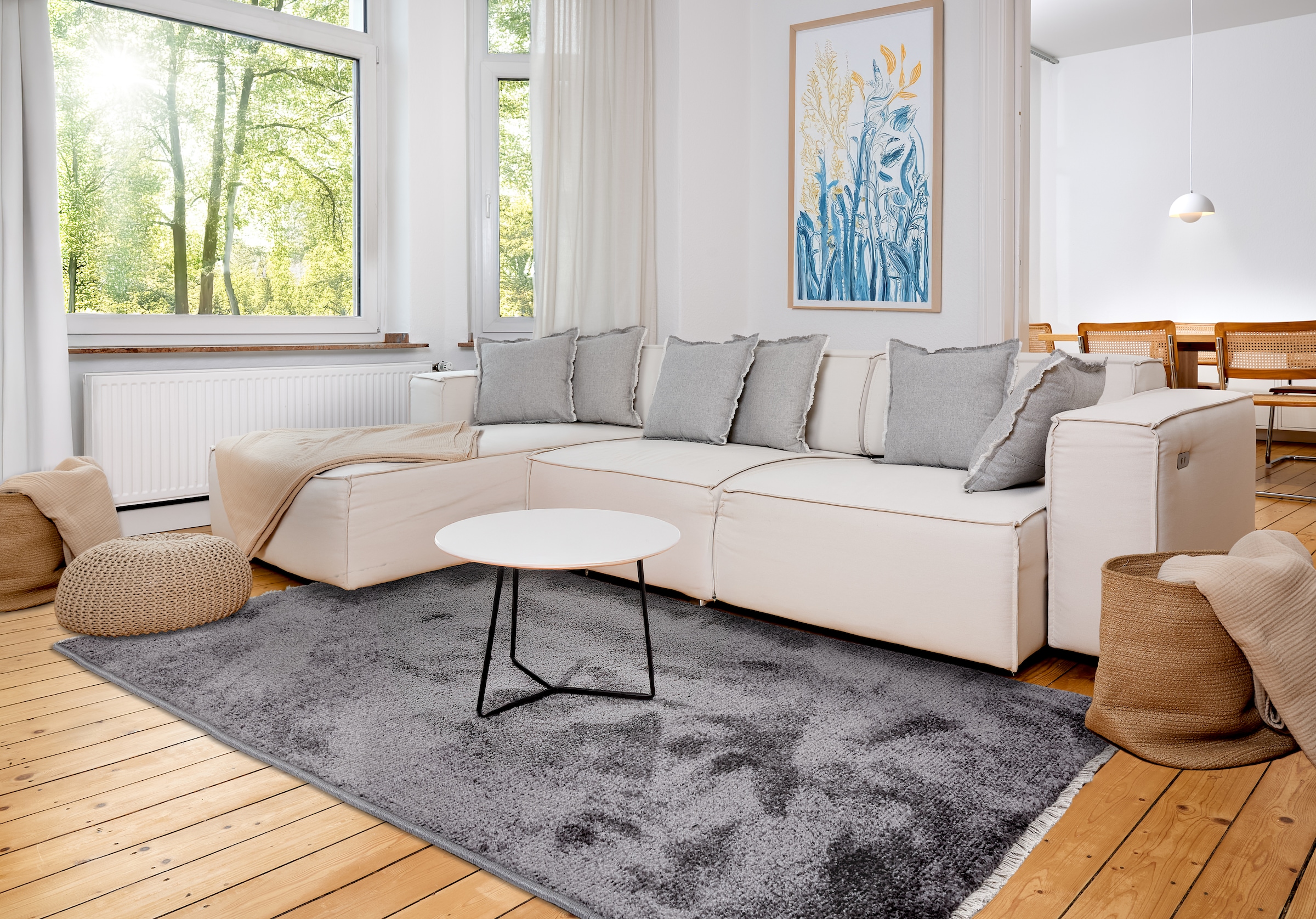 ASTRA Teppich »Stevie 250«, rechteckig, 9 mm Höhe, weicher Kurzflor, gewebt, Wohnzimmer, Schlafzimmer