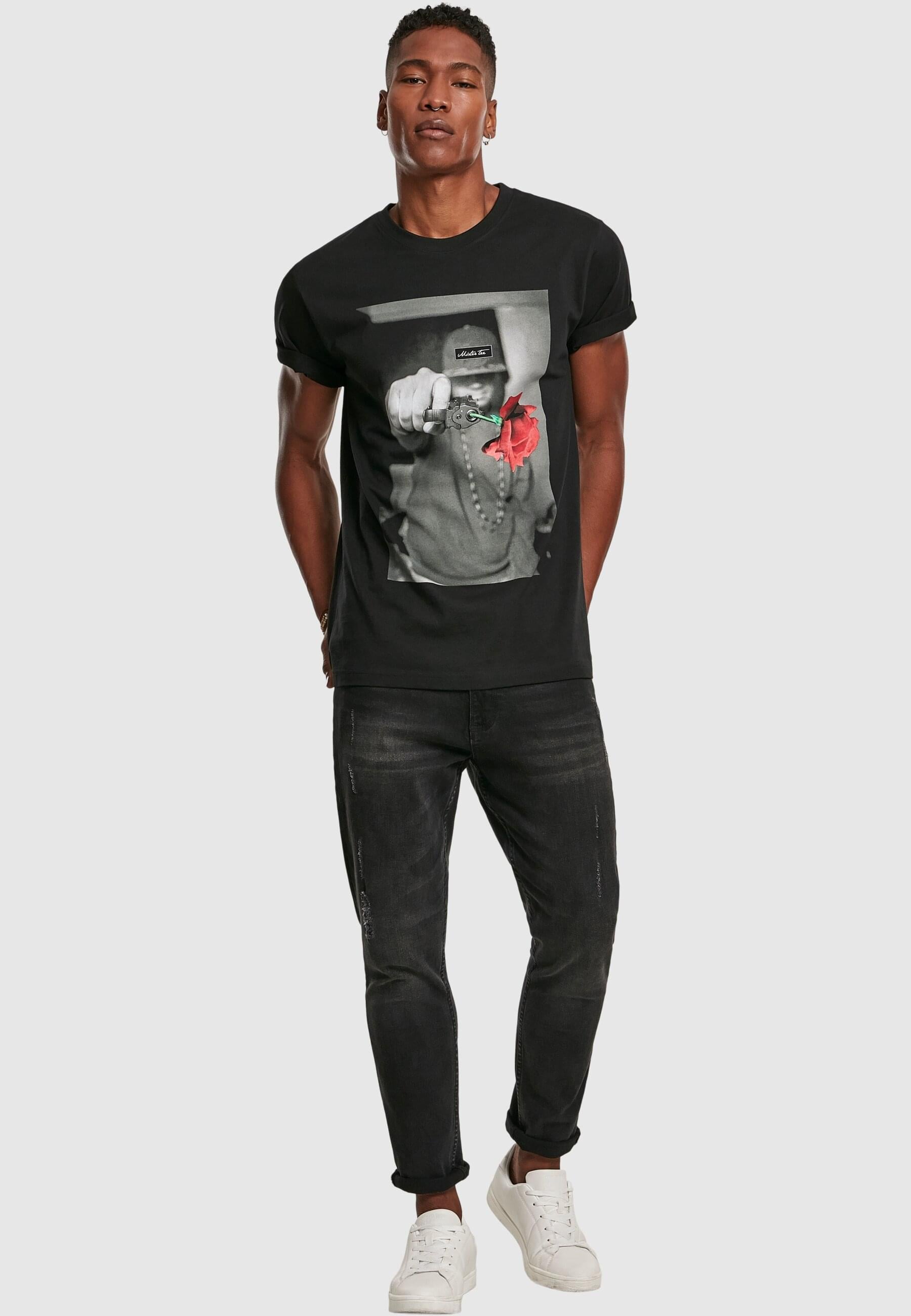 MisterTee T-Shirt »MisterTee Herren Mister Tee Pistol Rose Tee«, (1 tlg.)