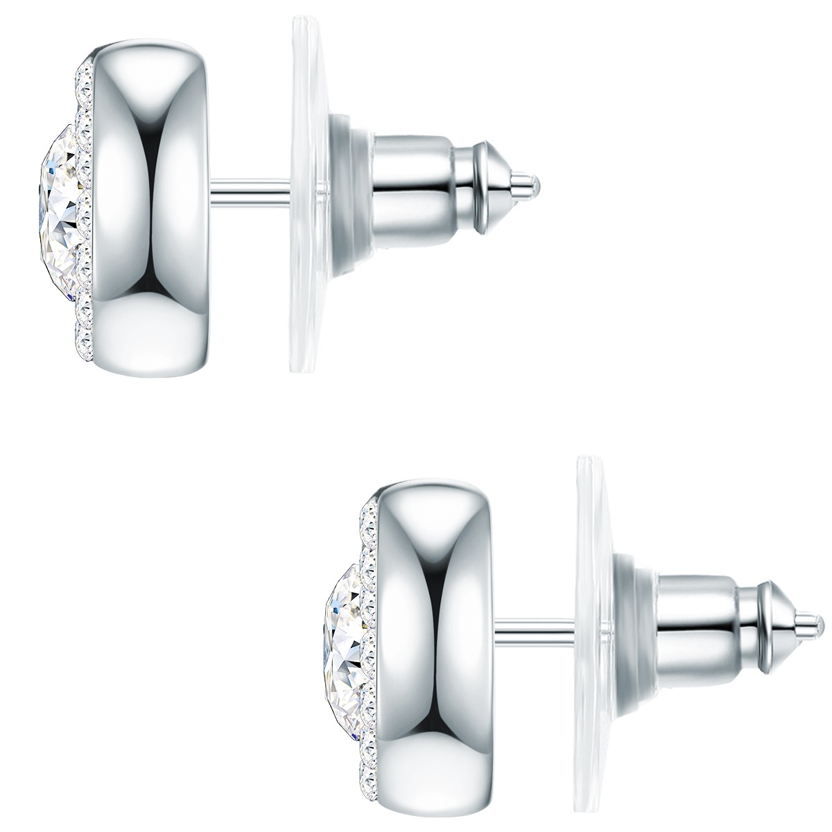 Lulu & Jane LJ236 Ohrstecker Silber Weiß 2