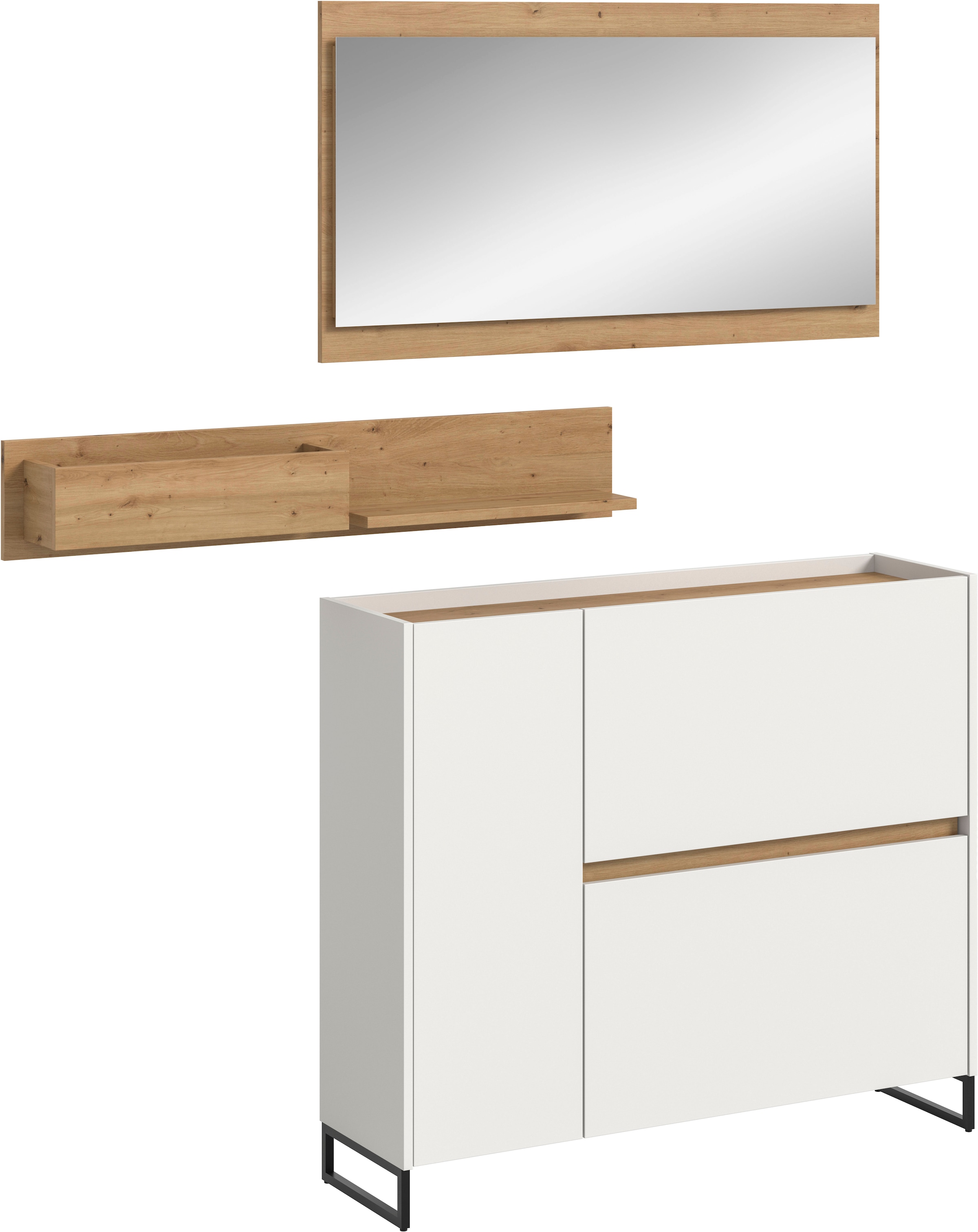 INOSIGN Garderoben-Set "EVRID, 3-teilig, Breite 140 cm, individuell stellba günstig online kaufen