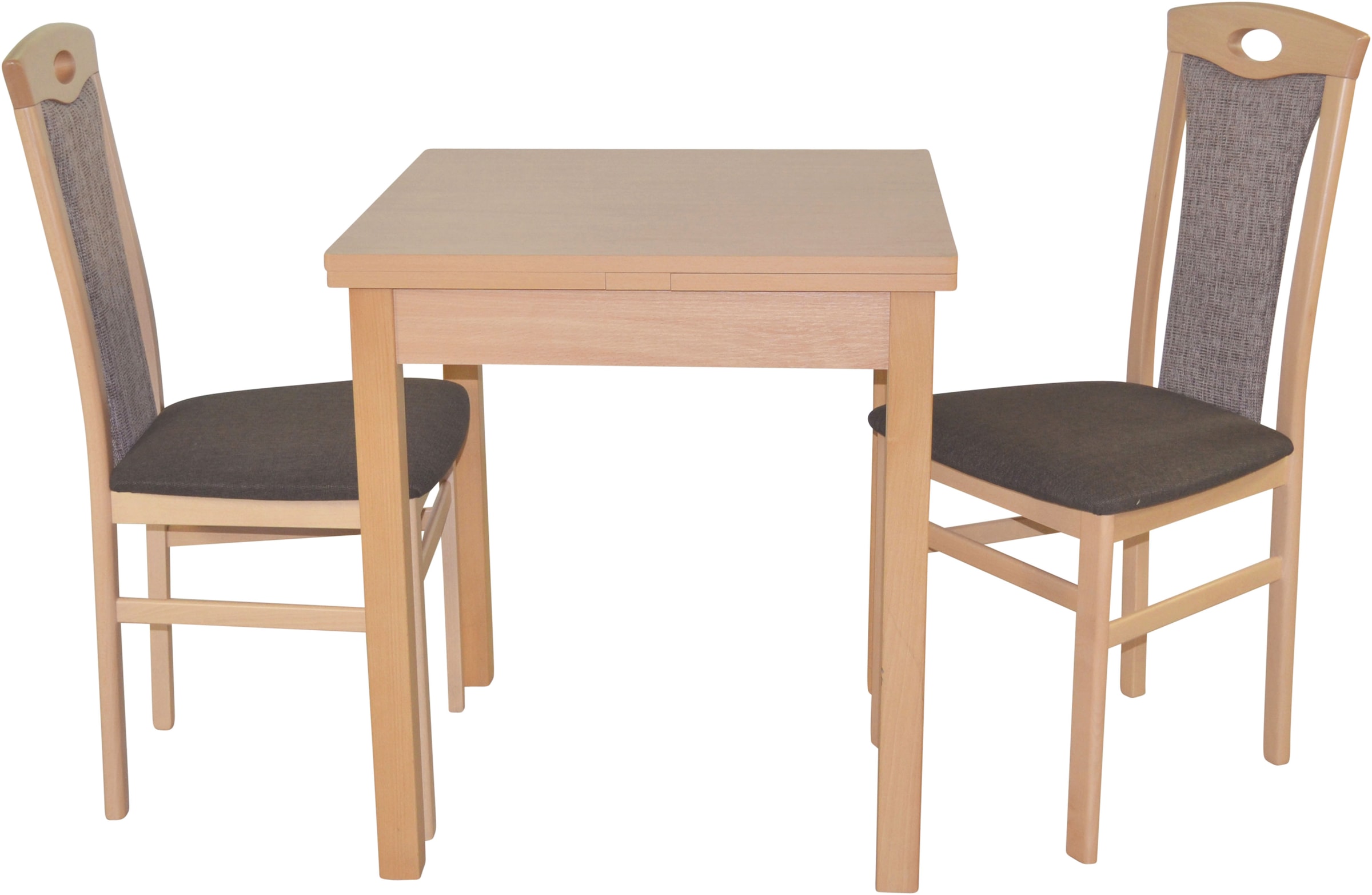 HOFMANN LIVING AND MORE Essgruppe »3tlg. Tischgruppe«, (Spar-Set, 3 tlg., 3tlg. Tischgruppe), Stühle montiert