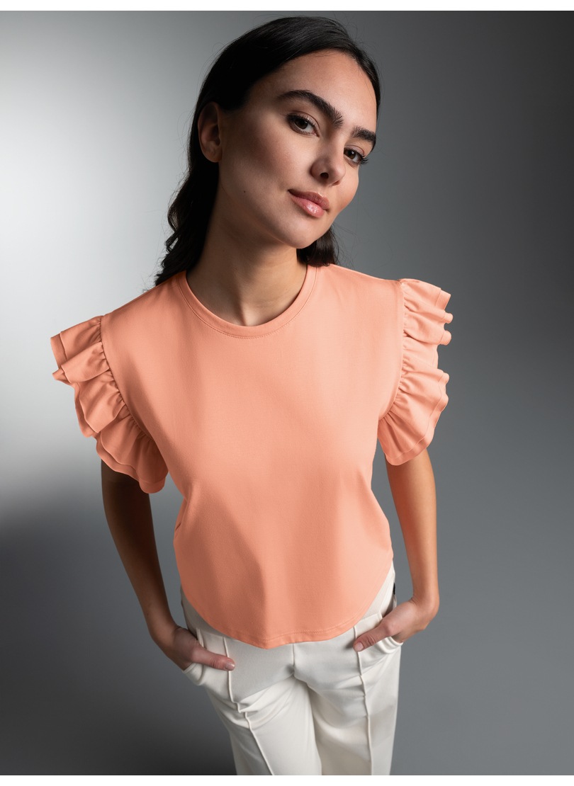 Trigema T-Shirt »TRIGEMA Volant Shirt« 1