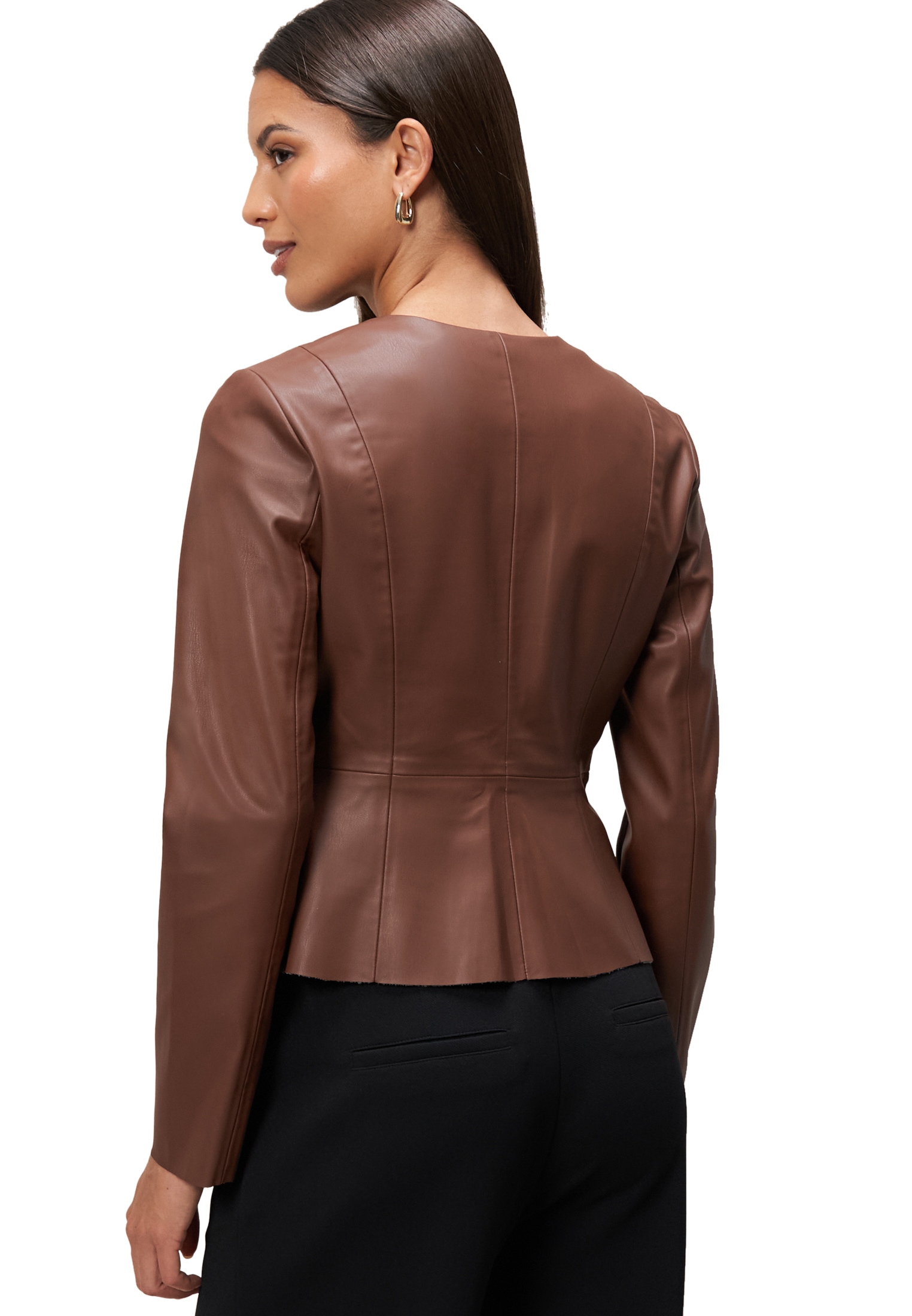 Zero Jackenblazer »zero Blazer-Jacke in Lederoptik«, weiteres Detail