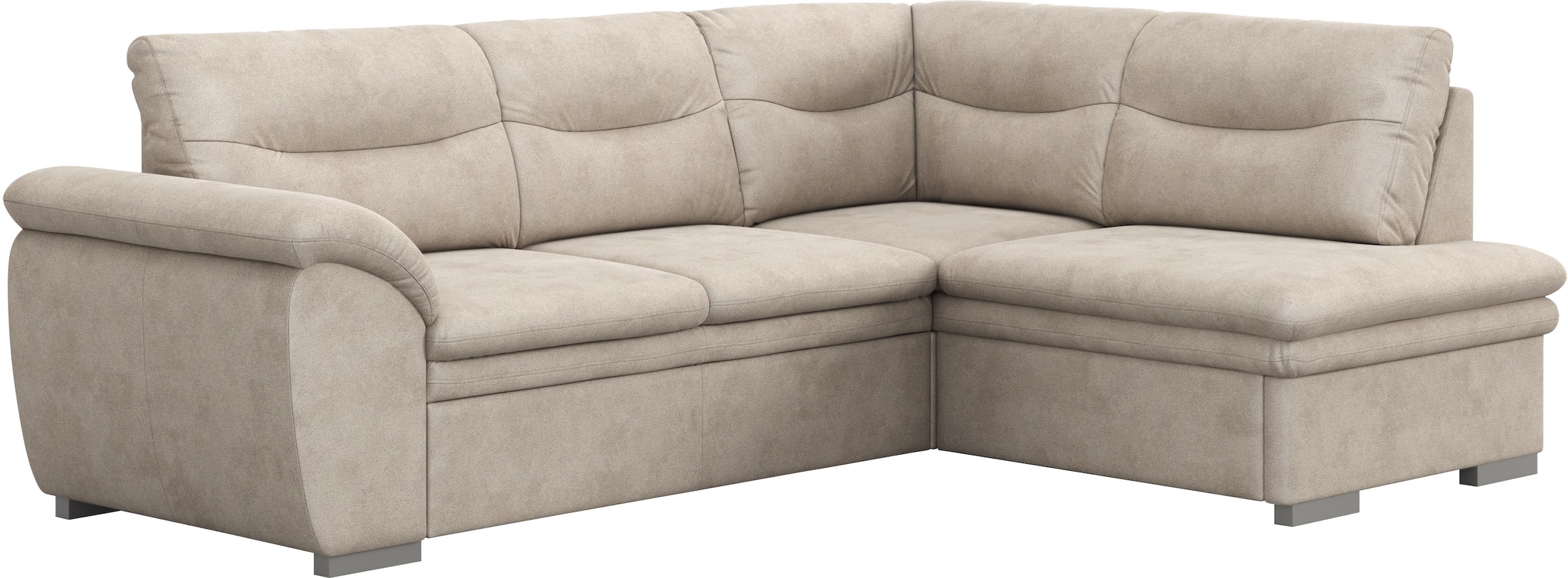 COTTA Ecksofa »Leandra L-Form«, wahlweise mit Bettfunktion & Bettkasten