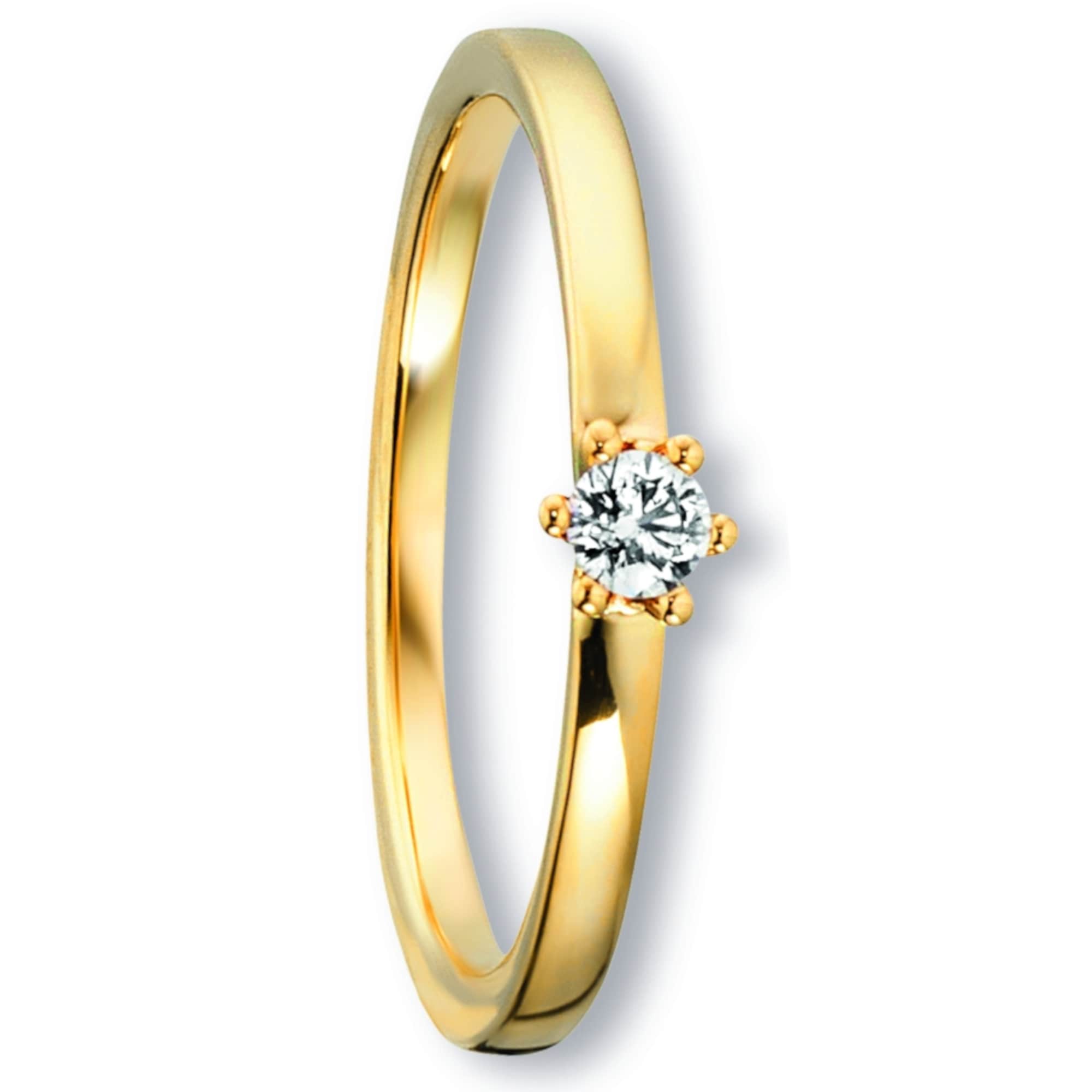 Diamantring | BAUR ONE Gelbgold«, Schmuck Damen ELEMENT Diamant online Brillant ct aus kaufen Gold Ring 585 »0.09