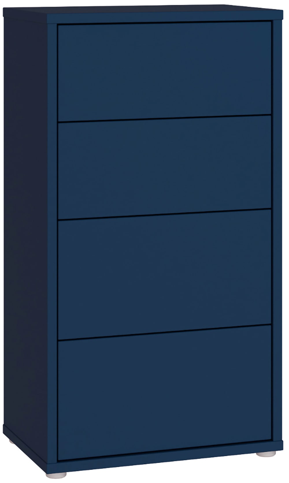 FORTE Kommode "Alice Springs, Kommode Höhe 99,1 cm, 4 Schubkästen" Schubkästen mit Vollauszug, Grifflos, Push to open